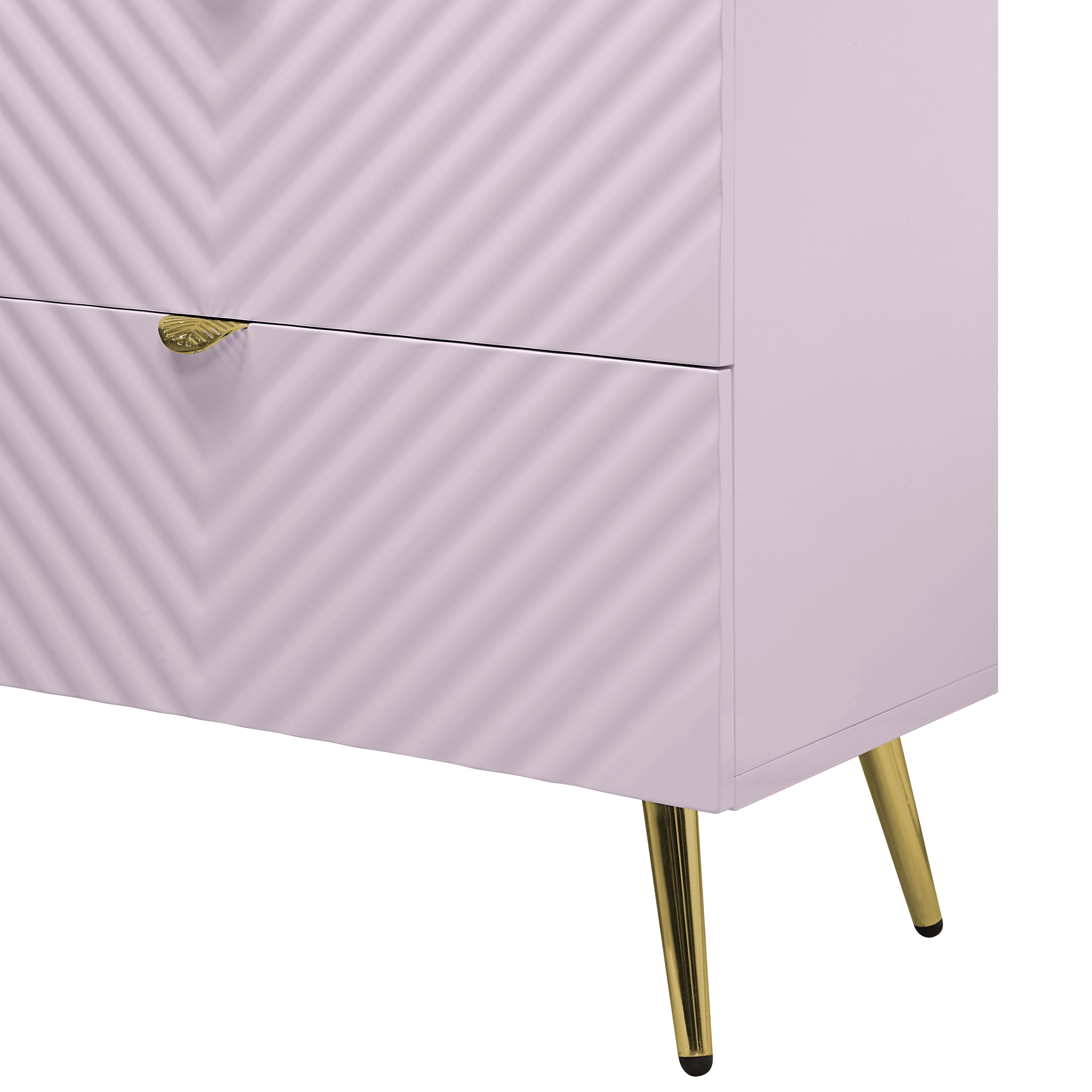 ACME Gaines Dresser, Pink High Gloss Finish BD02665 Not include mirror