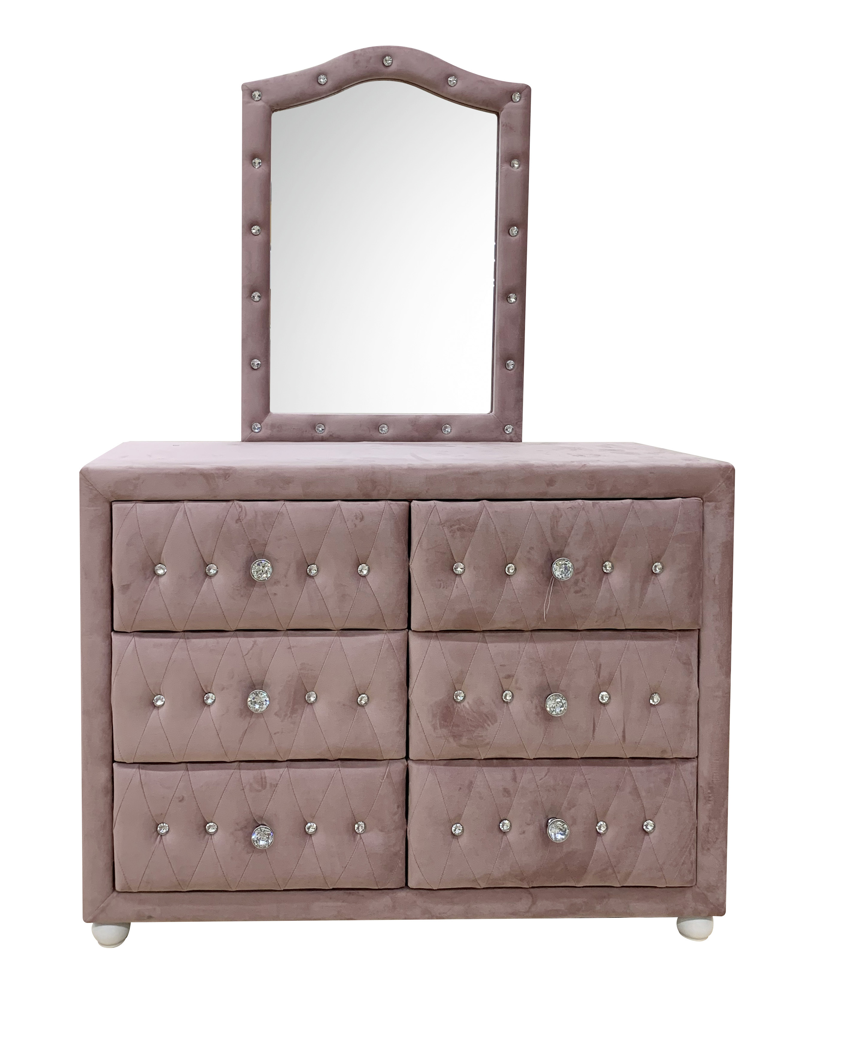 ACME Reggie Dresser, Pink Fabric 30825