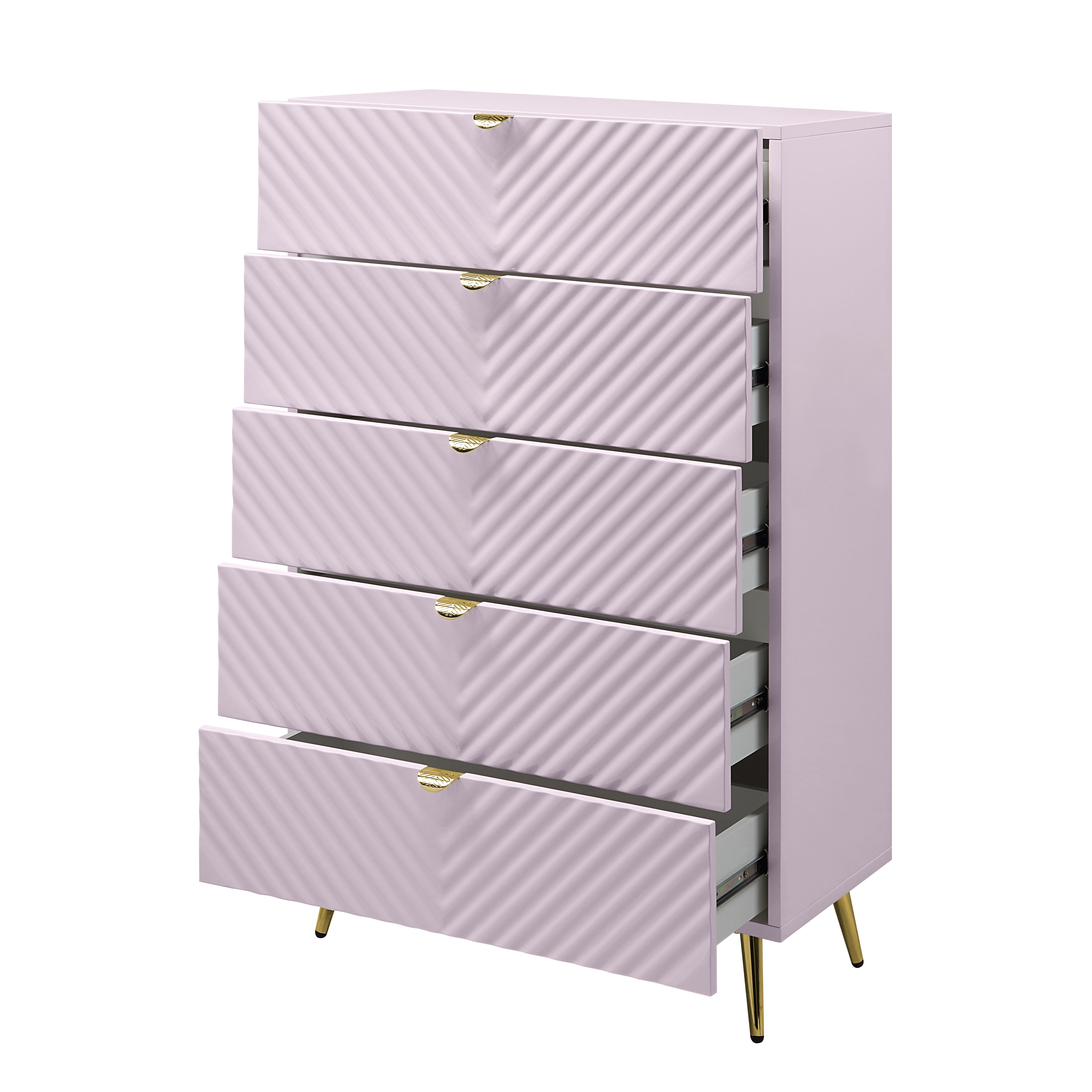 ACME Gaines Chest, Pink High Gloss Finish BD02666