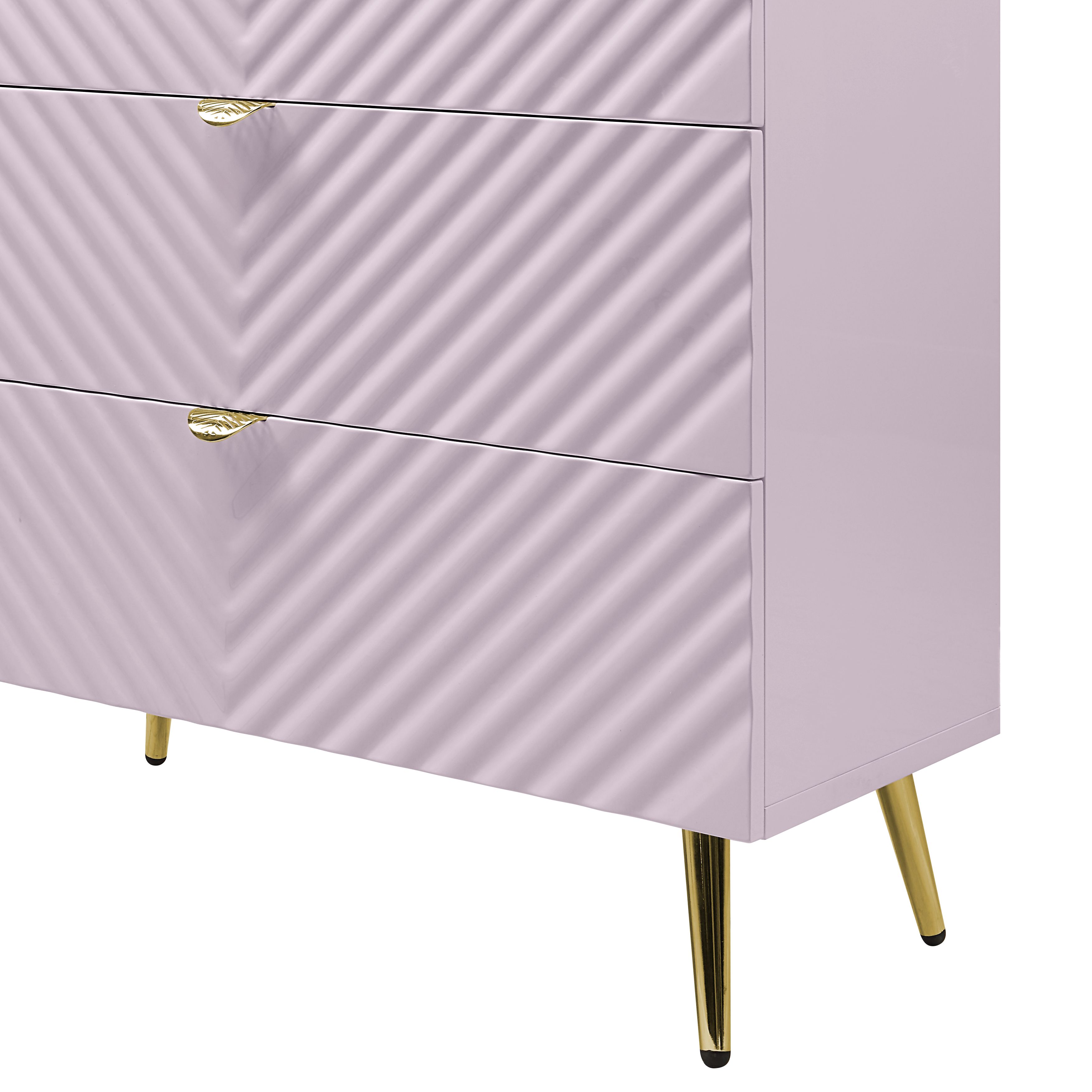 ACME Gaines Chest, Pink High Gloss Finish BD02666