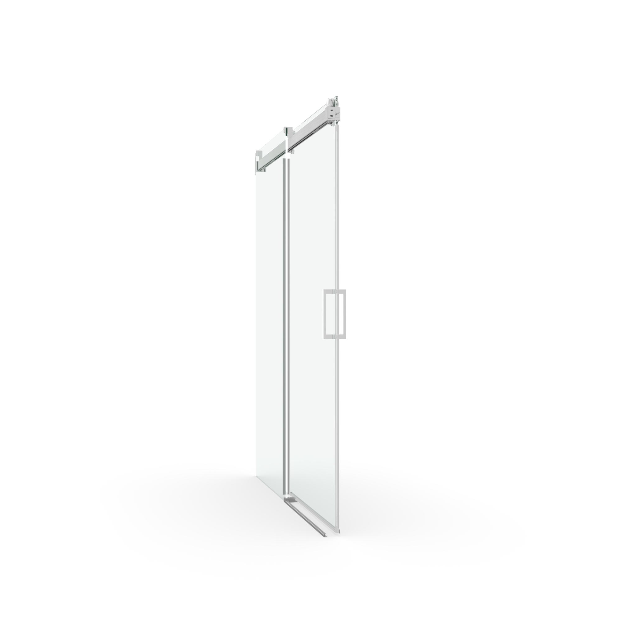 Elan 68 to 72 in. W x 76 in. H Sliding Frameless Soft-Close Shower Door with Premium 3/8 Inch (10mm) Thick Tampered Glass in Brushed Nickel 22D01-72BN