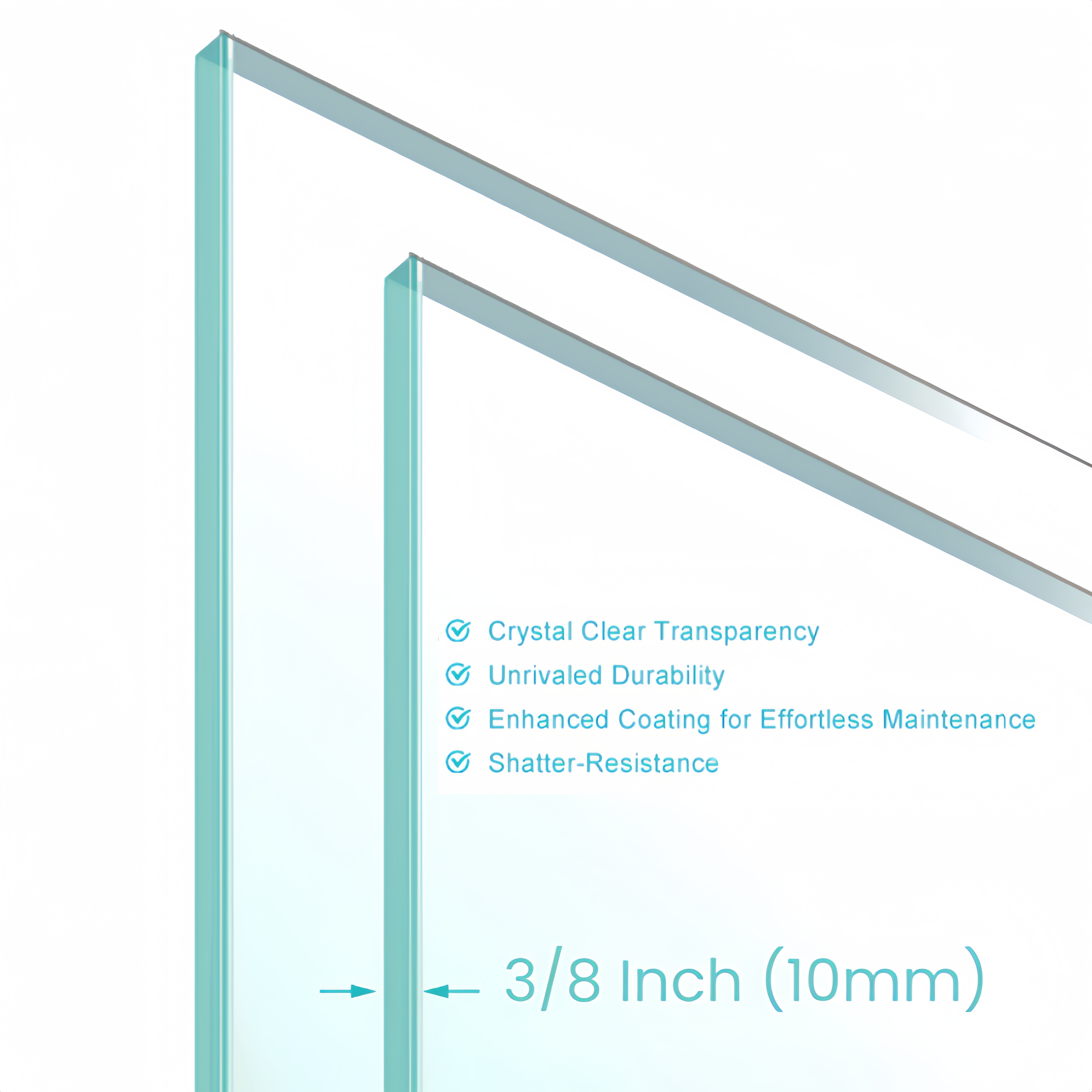 44 to 48 in. W x 76 in. H Double Sliding Frameless Soft-Close Shower Door, Premium 3/8 Inch (10mm) Thick Tampered Glass and Easy-cleaning Coating in Chrome 23D02-48C