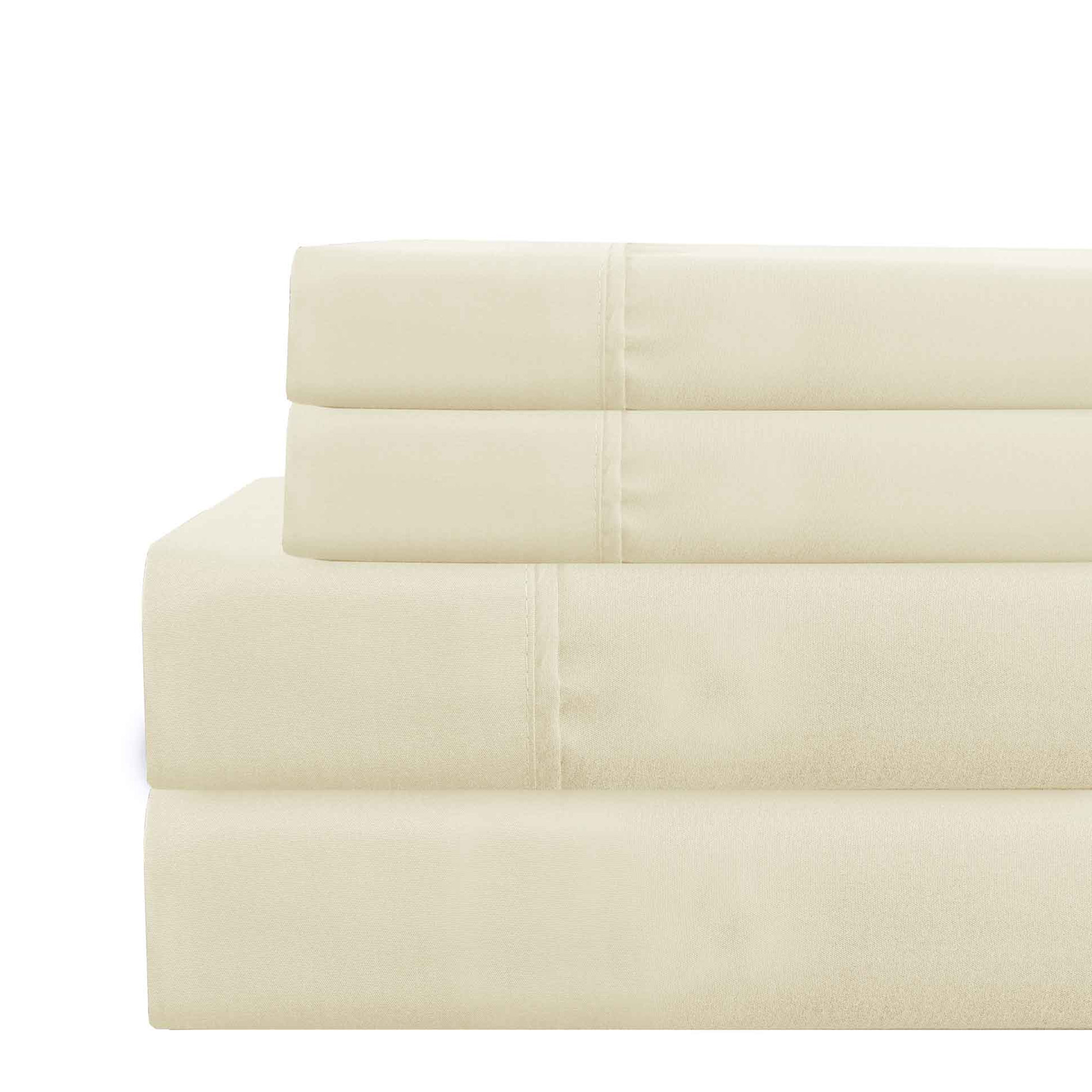 Lanester 4 Piece Full Size Deep Pocket Sheet Set The Urban Port, Cream