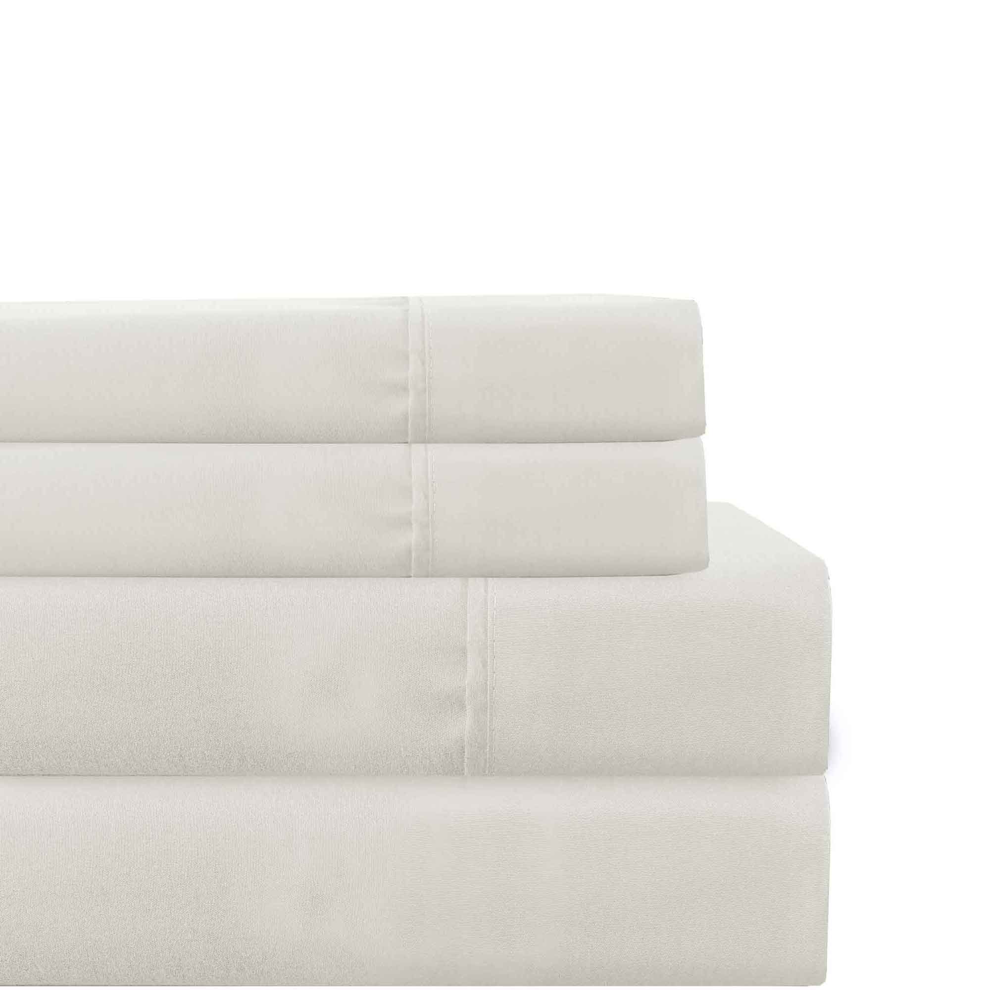 Lanester 4 Piece Deep Pocket California King Size Sheet Set The Urban Port, White