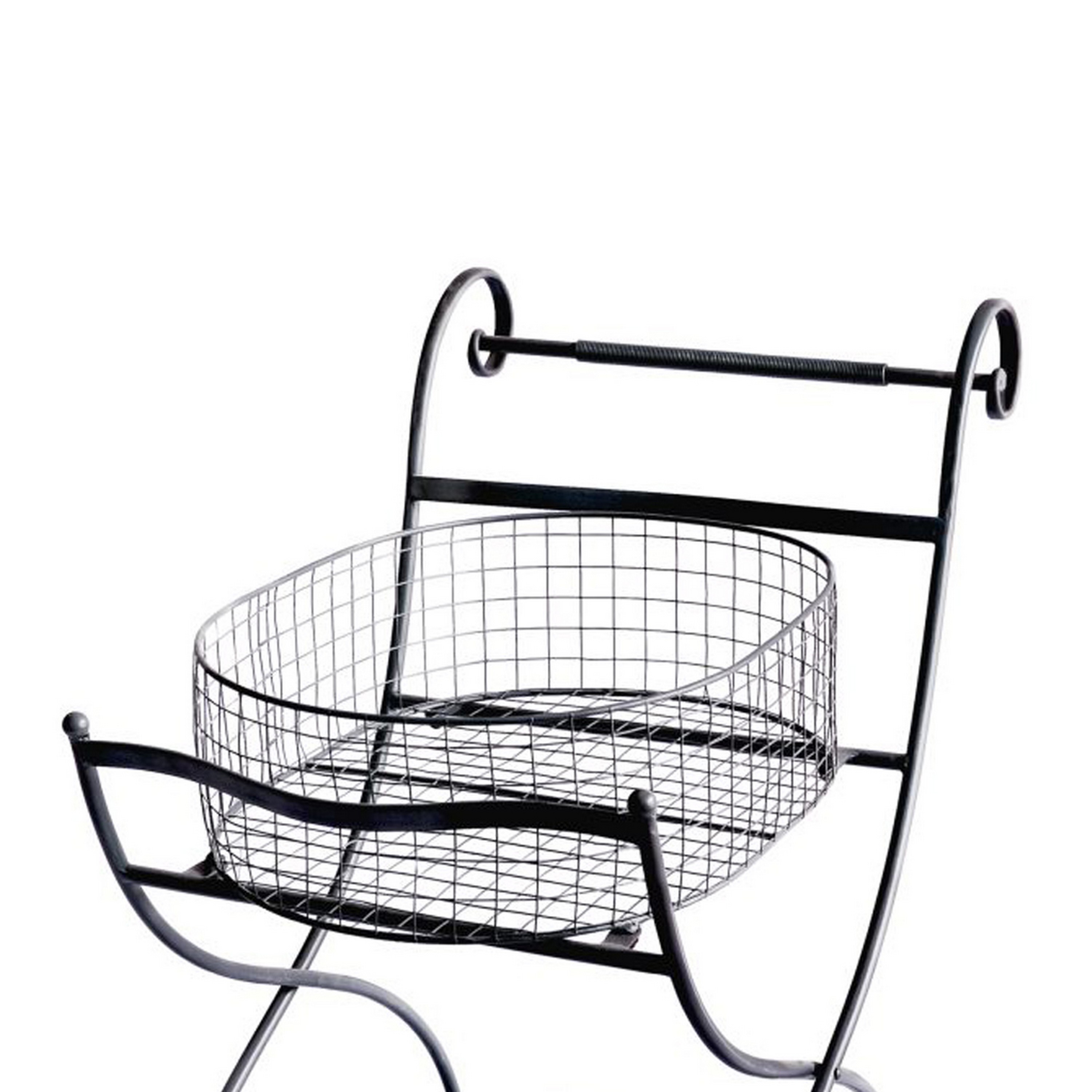 Well designed Metal Utility Cart & Stand, black