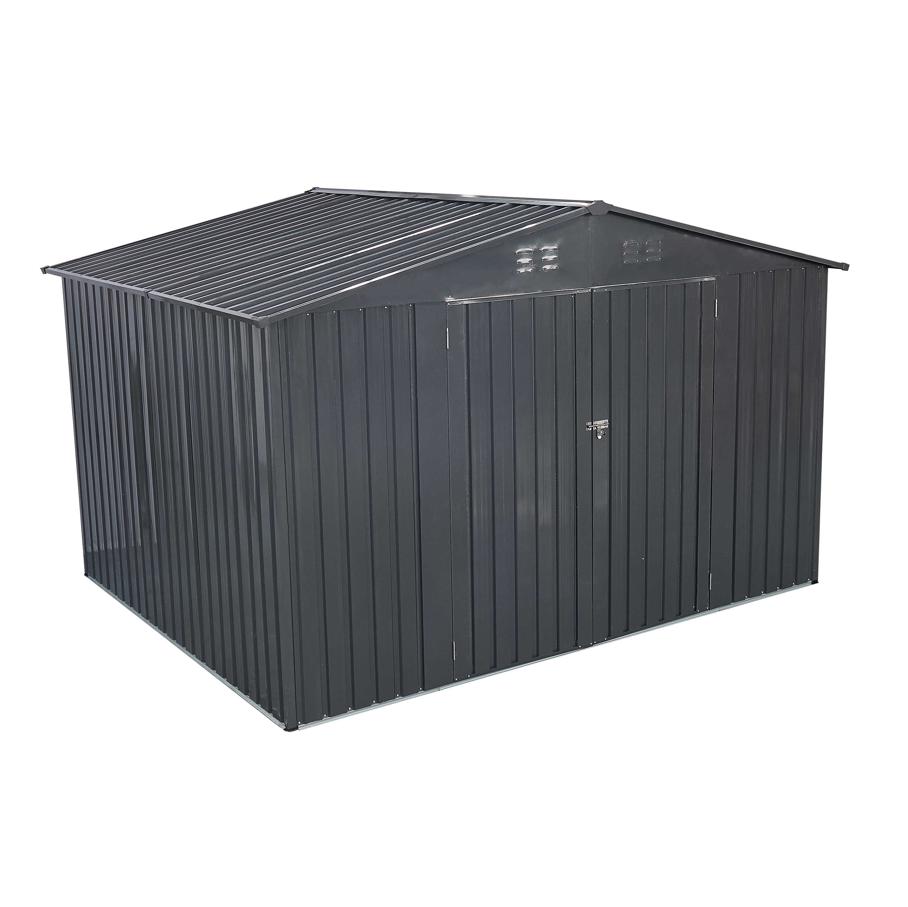 Outdoor Sheds 6FT x 8FT & Outdoor Storage Clearance, Metal Anti-Corrosion Utility Tool House with Lockable Door & Shutter Vents, Waterproof Storage Garden Shed for Backyard Lawn Patio