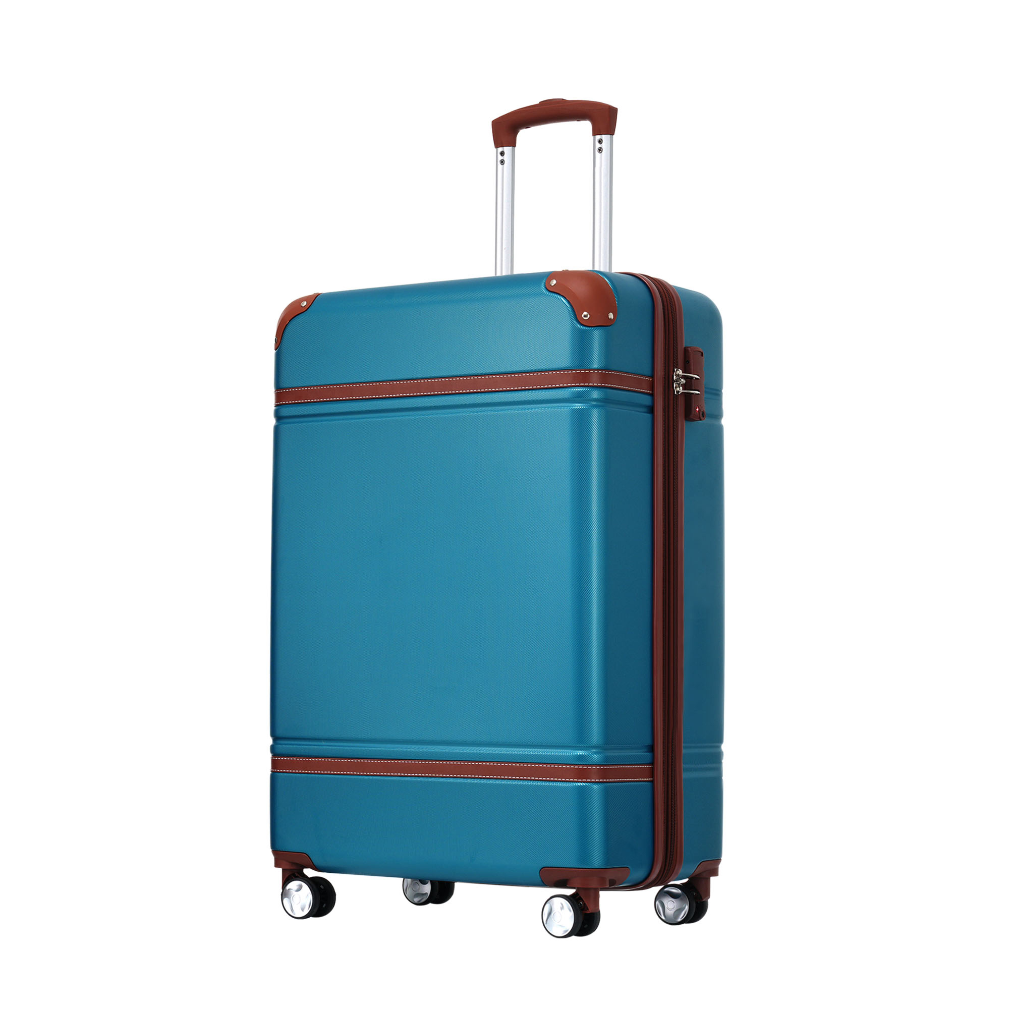 20 IN Luggage 1 Piece with TSA lock , Lightweight Suitcase Spinner Wheels,Carry on Vintage Luggage,Blue