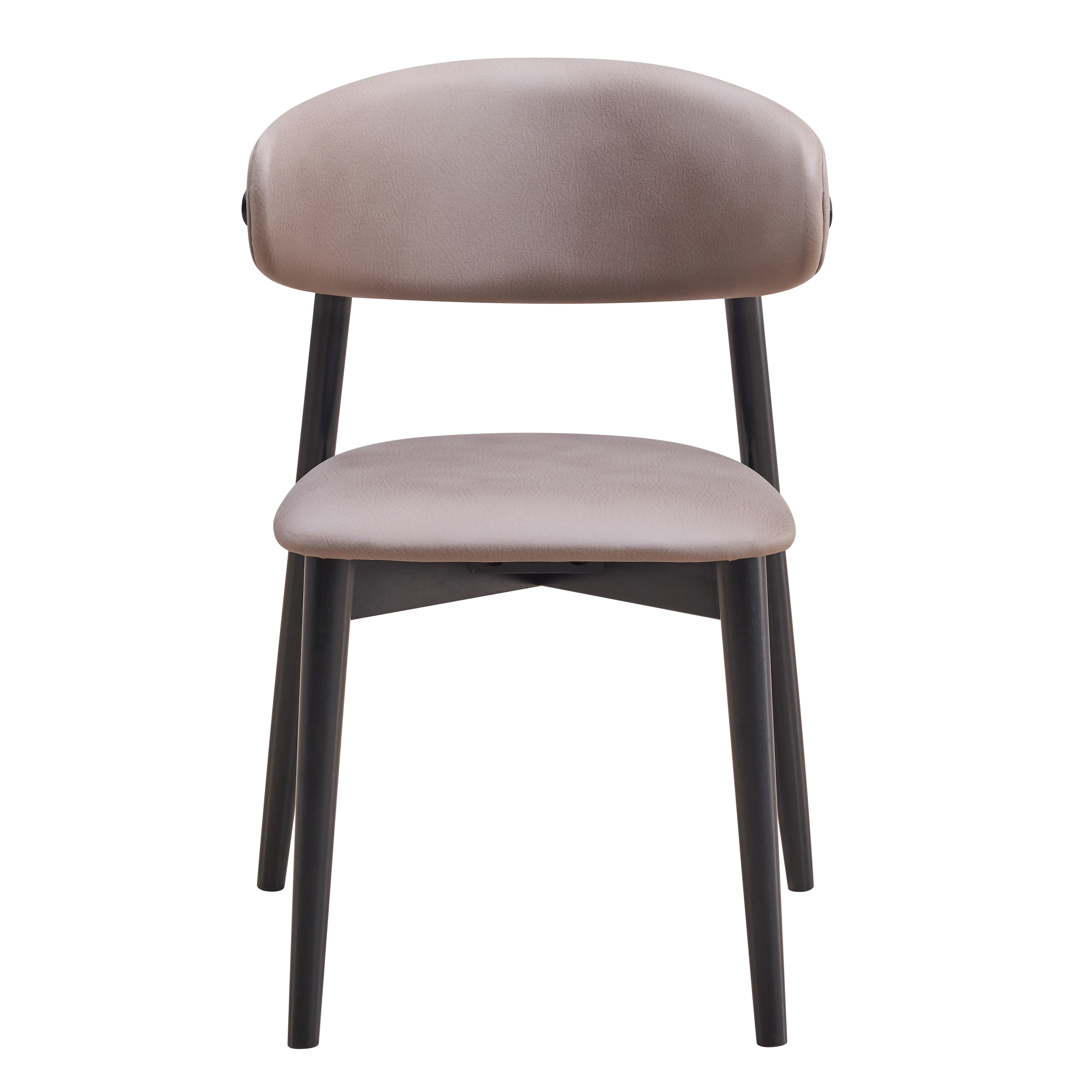 Grey and Black Padded Side Chair (Set of 2)