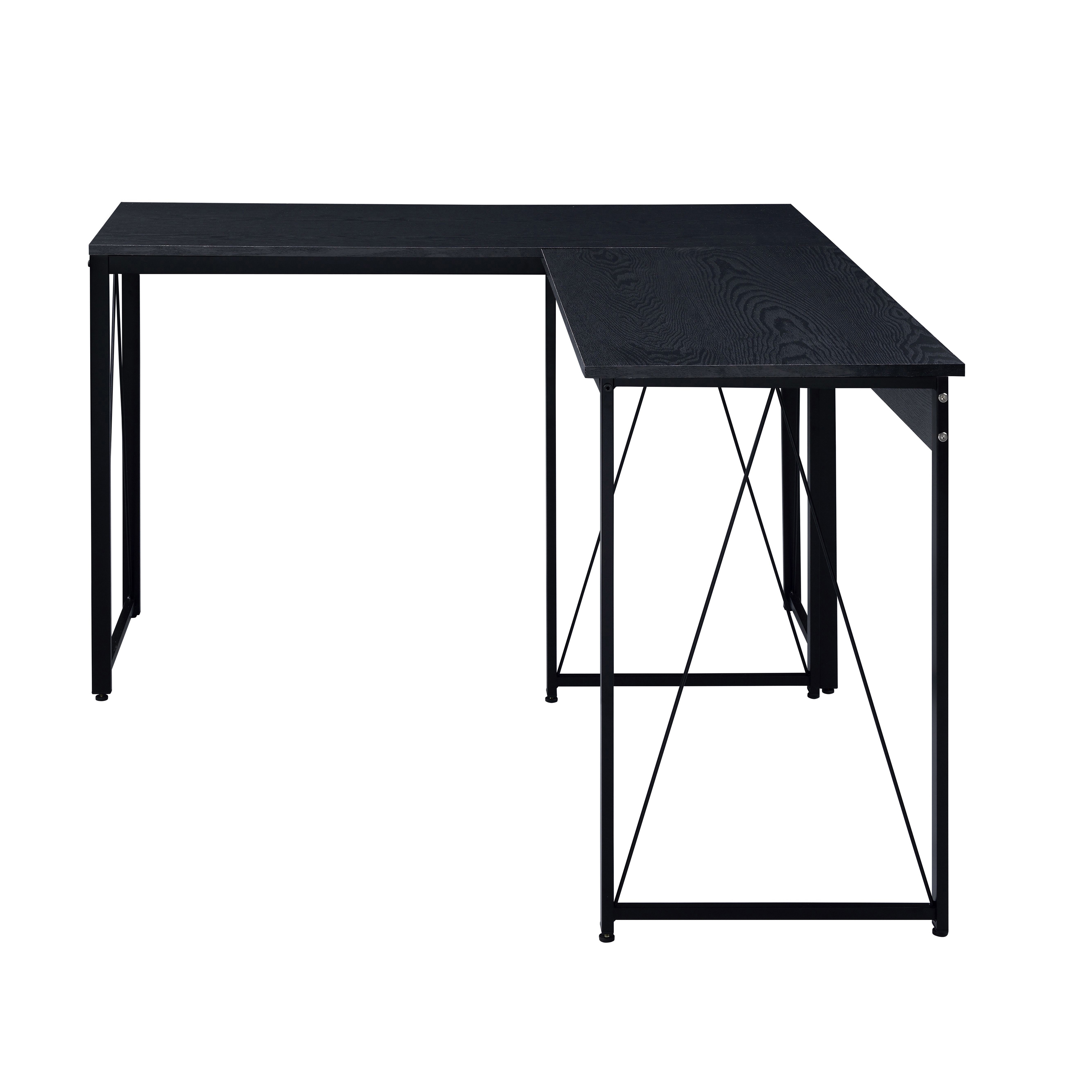 Black 35.5" Writing Desk with Metal Sled Base