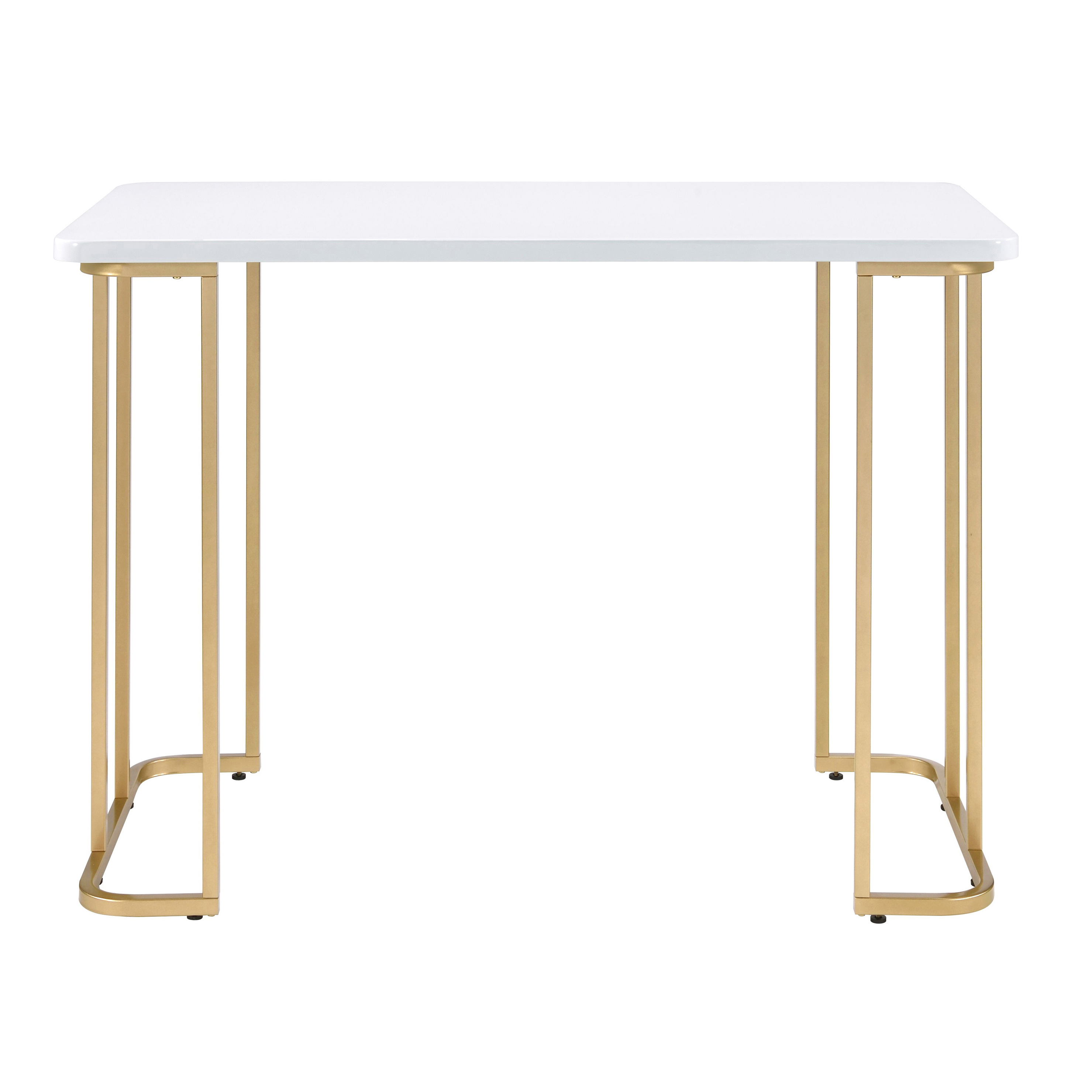 White and Gold Writing Desk