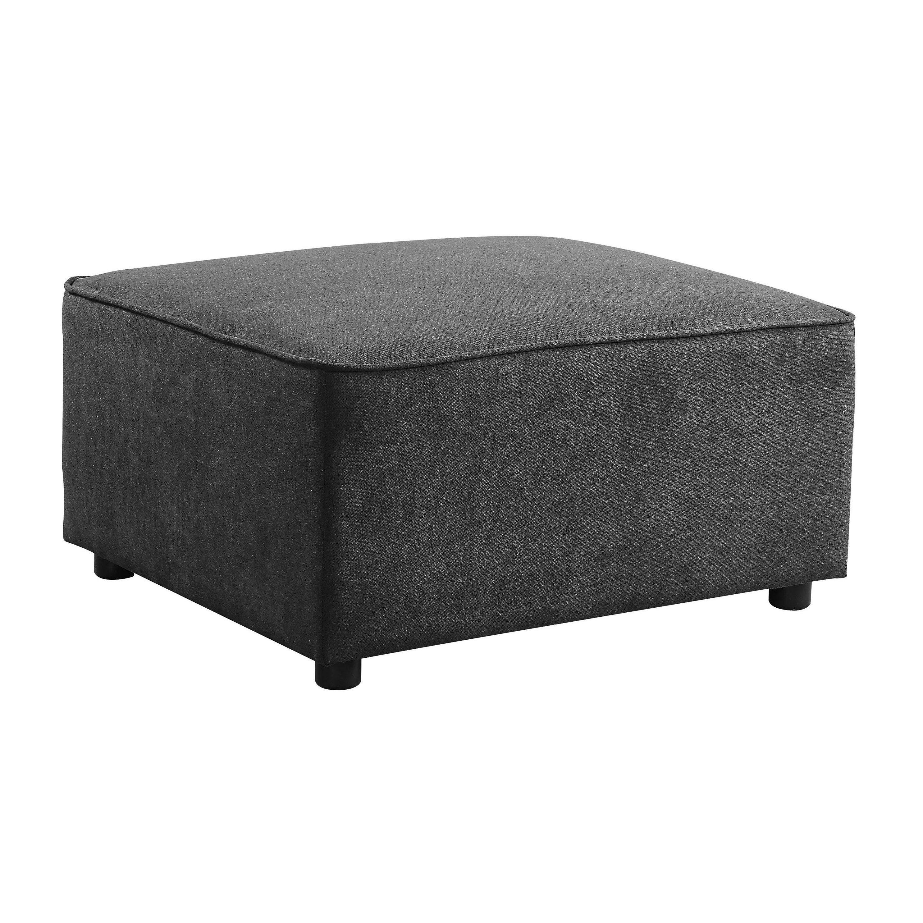 Grey Ottoman with Tight Seat