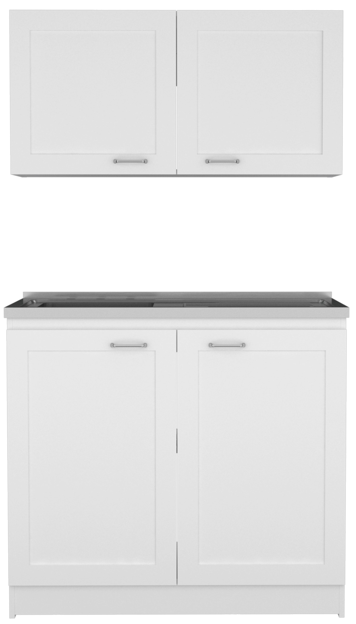 Cambridge 2-piece Rectangle Cabinet Set White