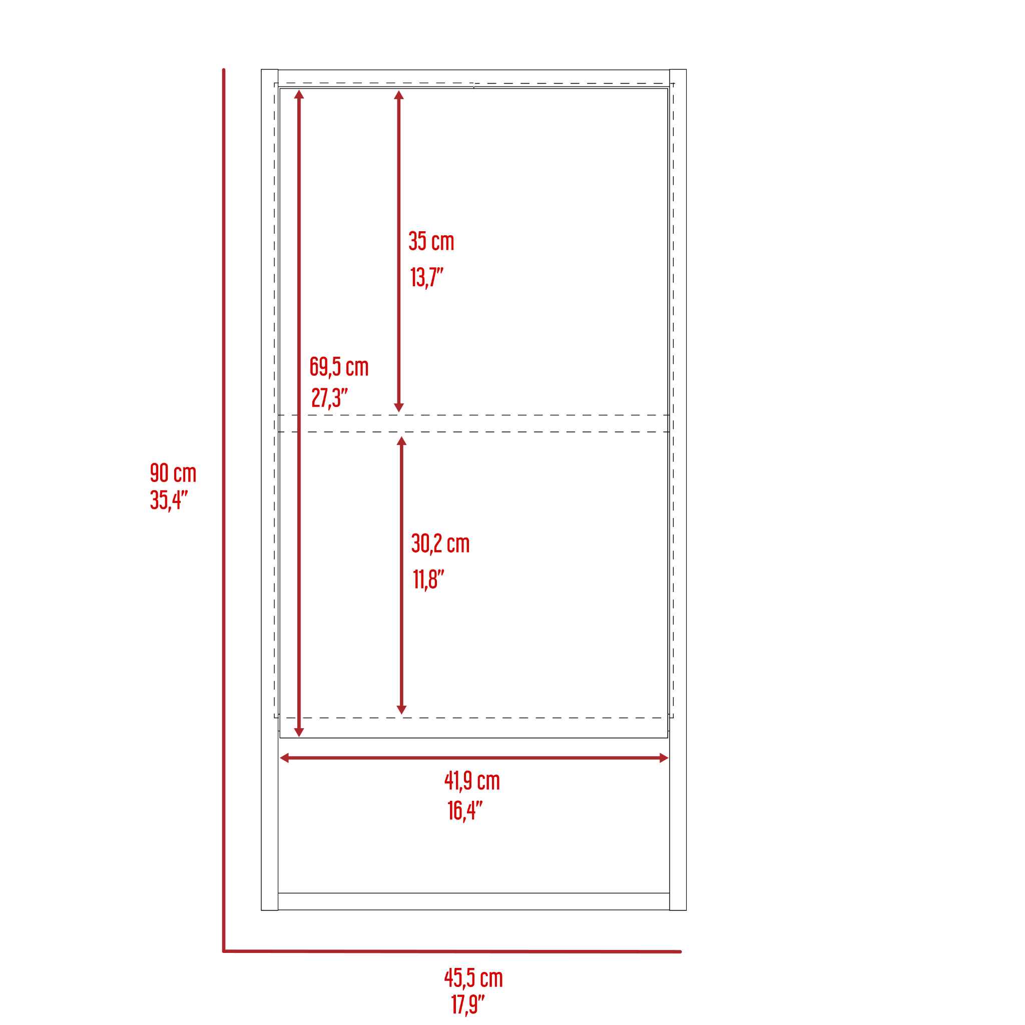 Burlington Rectangle Medicine Cabinet with Mirror White