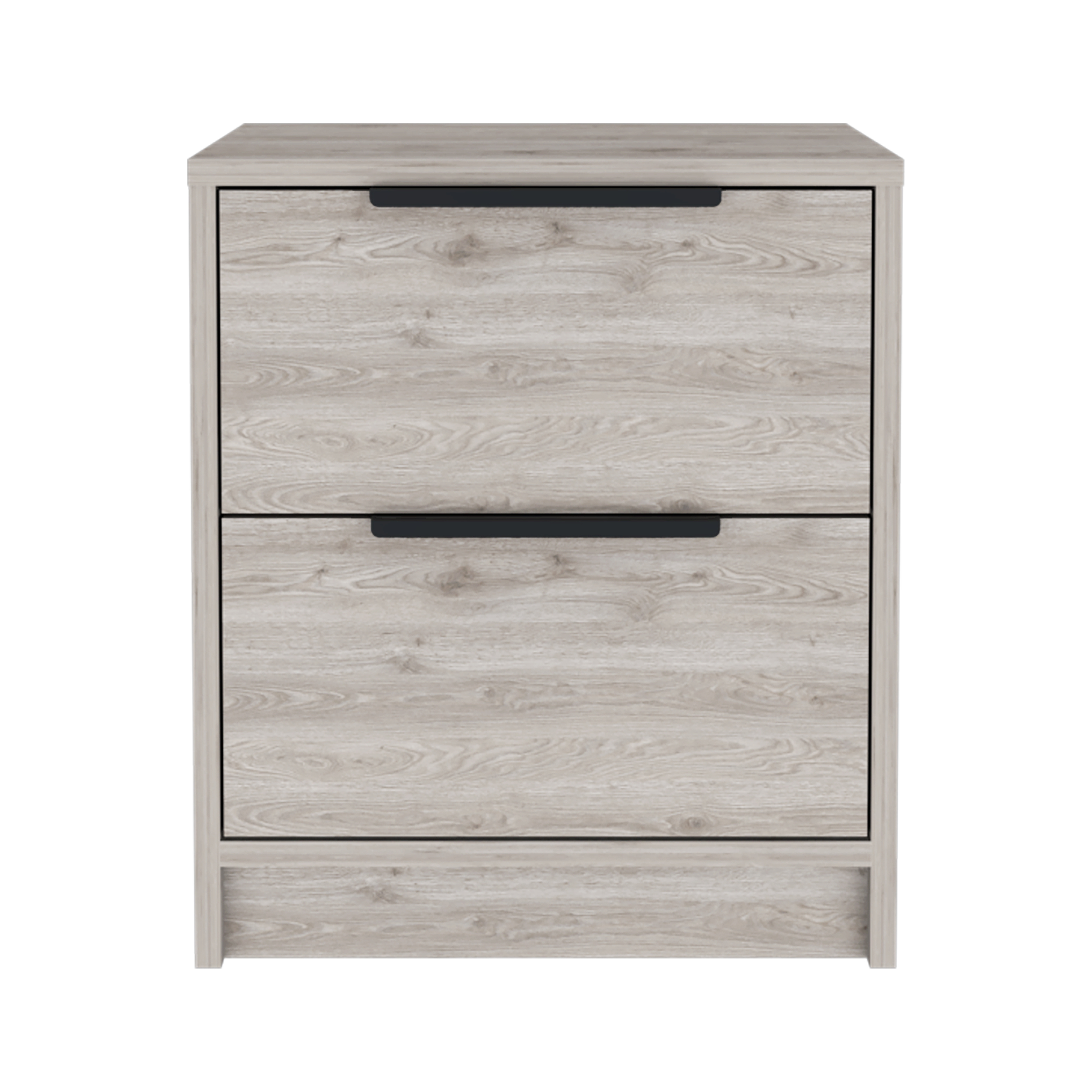 Cannon 2-Drawer Nightstand Light Grey