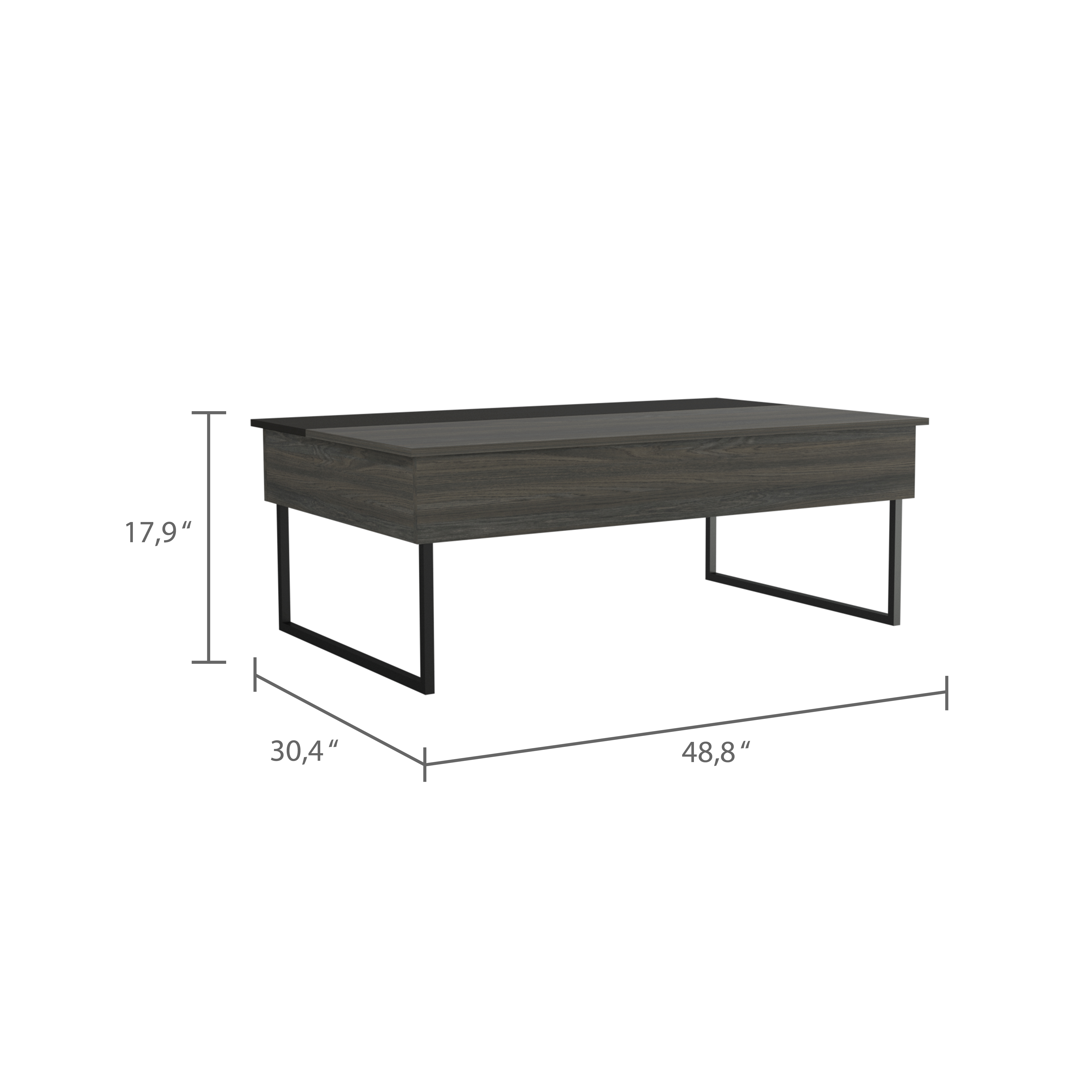 Suffolk Rectangle Lift Top  Coffee Table Carbon Espresso