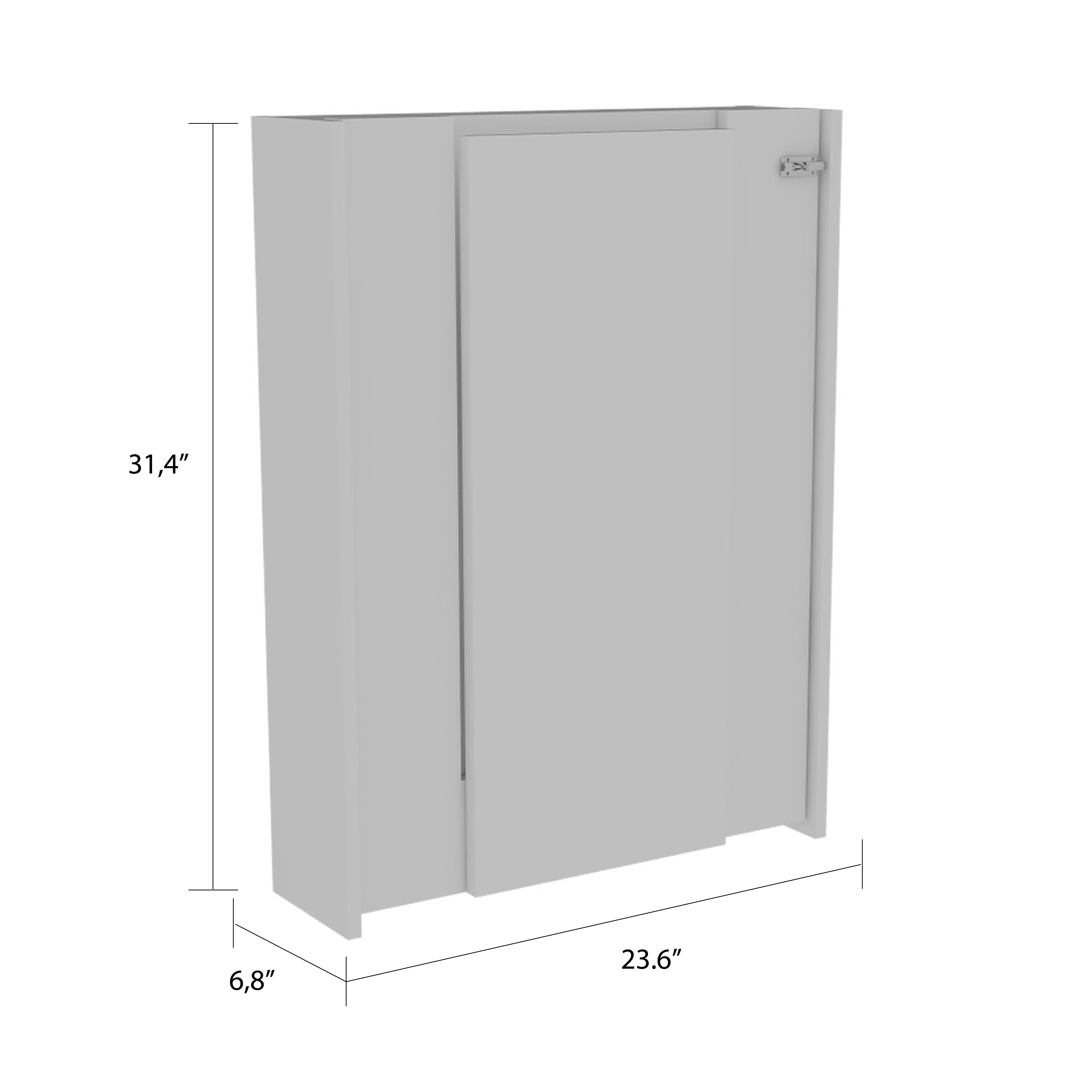 Wakeman Rectangle Foldable Desk White