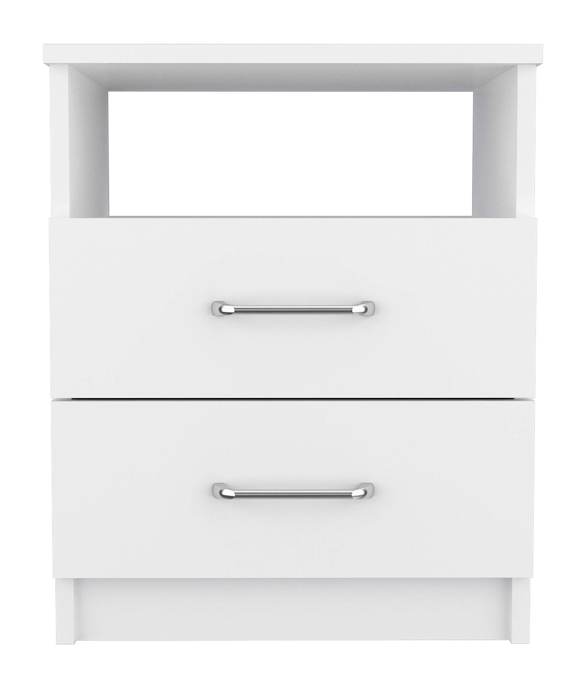 Brookeline 2-Drawer 1-Shelf Rectangle Nightstand White