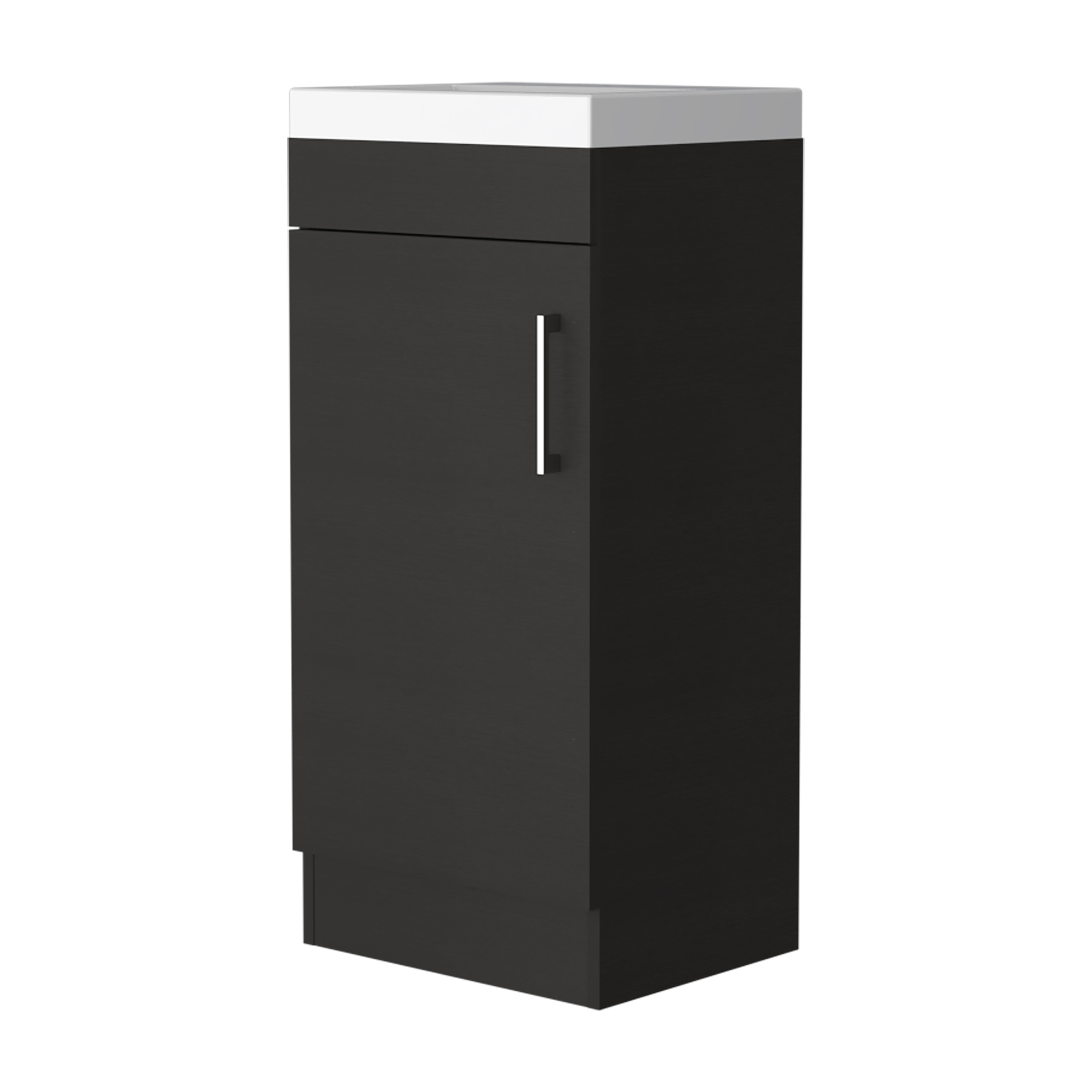 Black Wengue Rectangle Bathroom Vanity