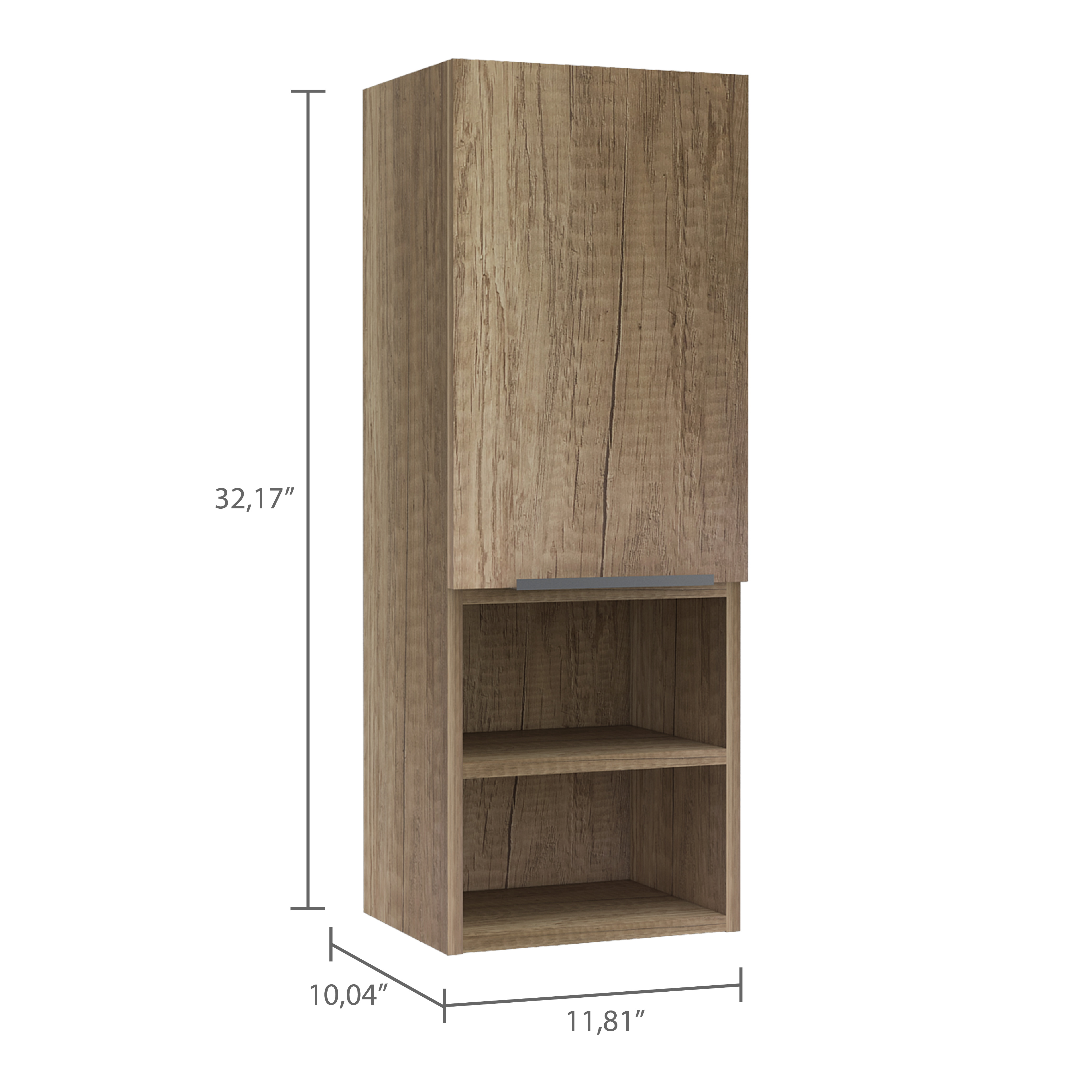 Kingston Rectangle 2-Shelf Medicine Cabinet  Light Oak