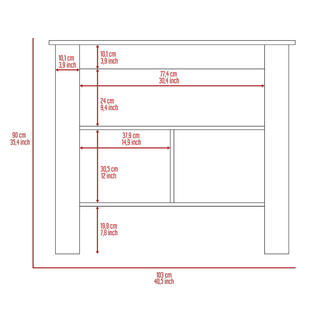 Newton 8-Shelf 1-Drawer 2-piece Kitchen Set, Kitchen Island and Pantry Cabinet White and Light Gray