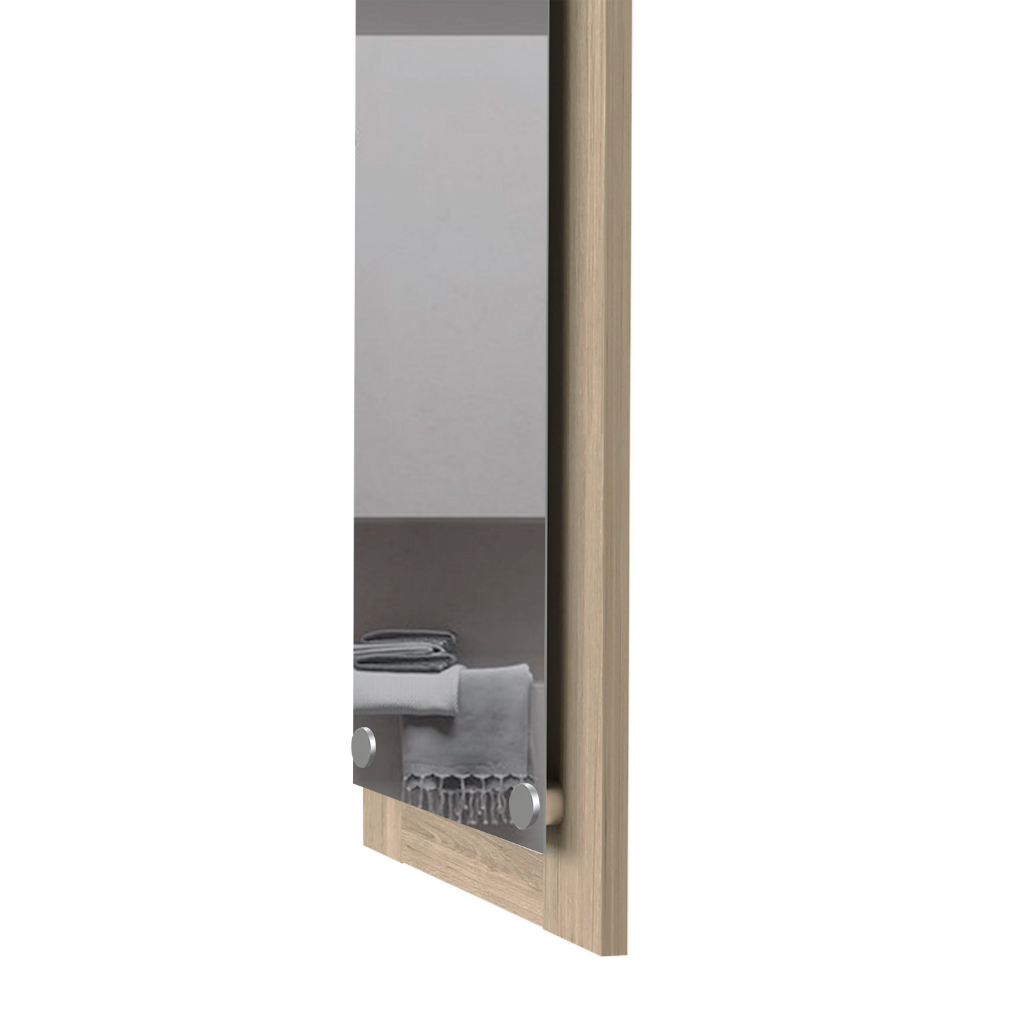 Devoux Rectangular Bathroom Mirror Light Pine