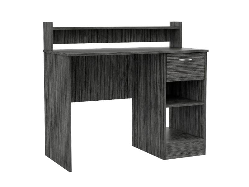 Portland 2-Shelf 1-Drawer Writing Desk Smokey Oak