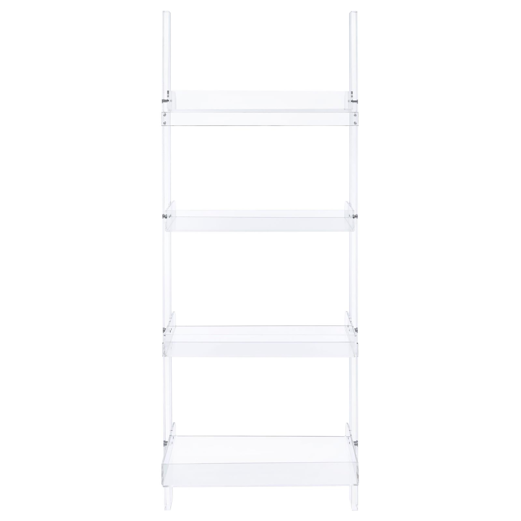 Clear Acrylic Ladder Bookcase