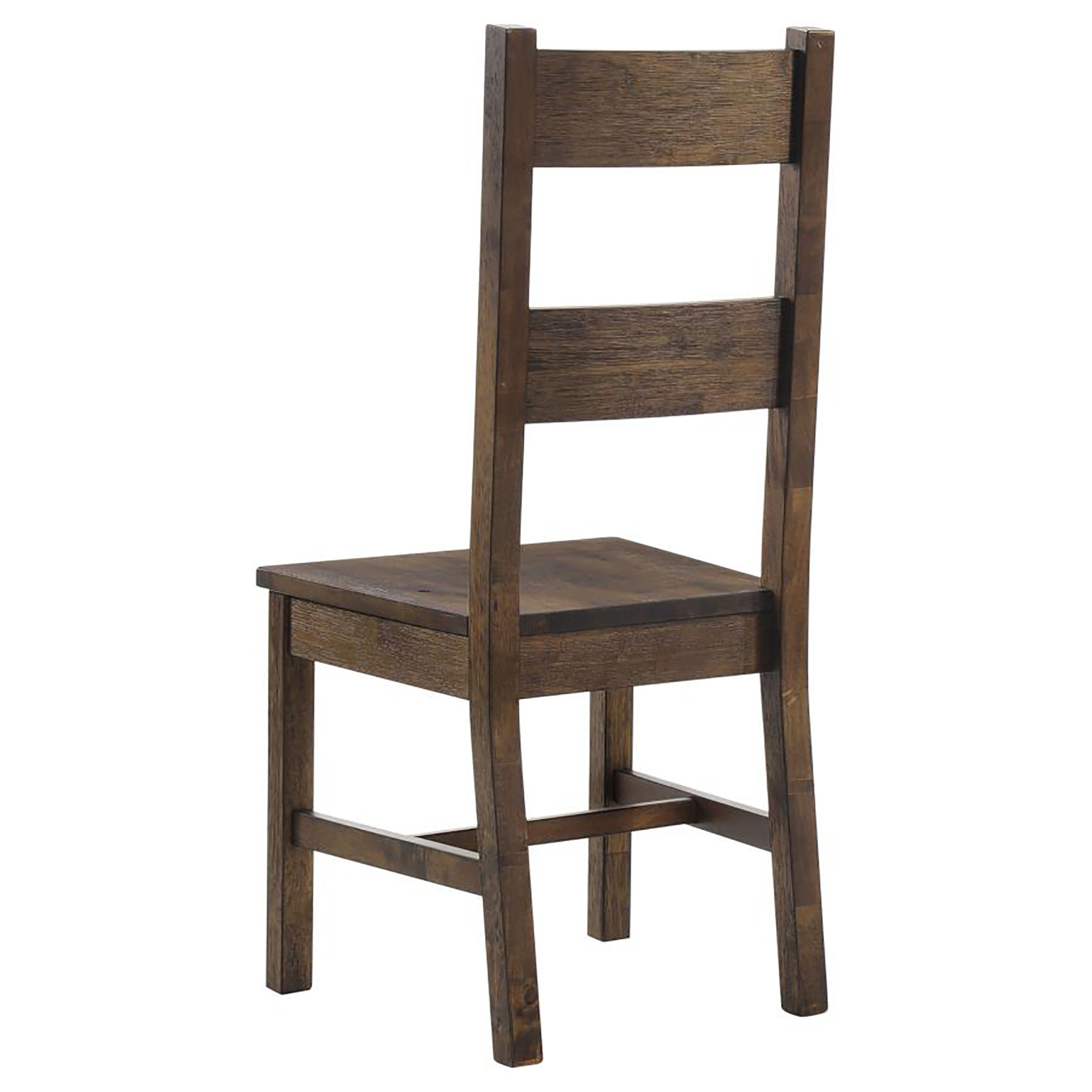 Rustic Golden Brown Ladder Back Dining Chairs (Set of 2)