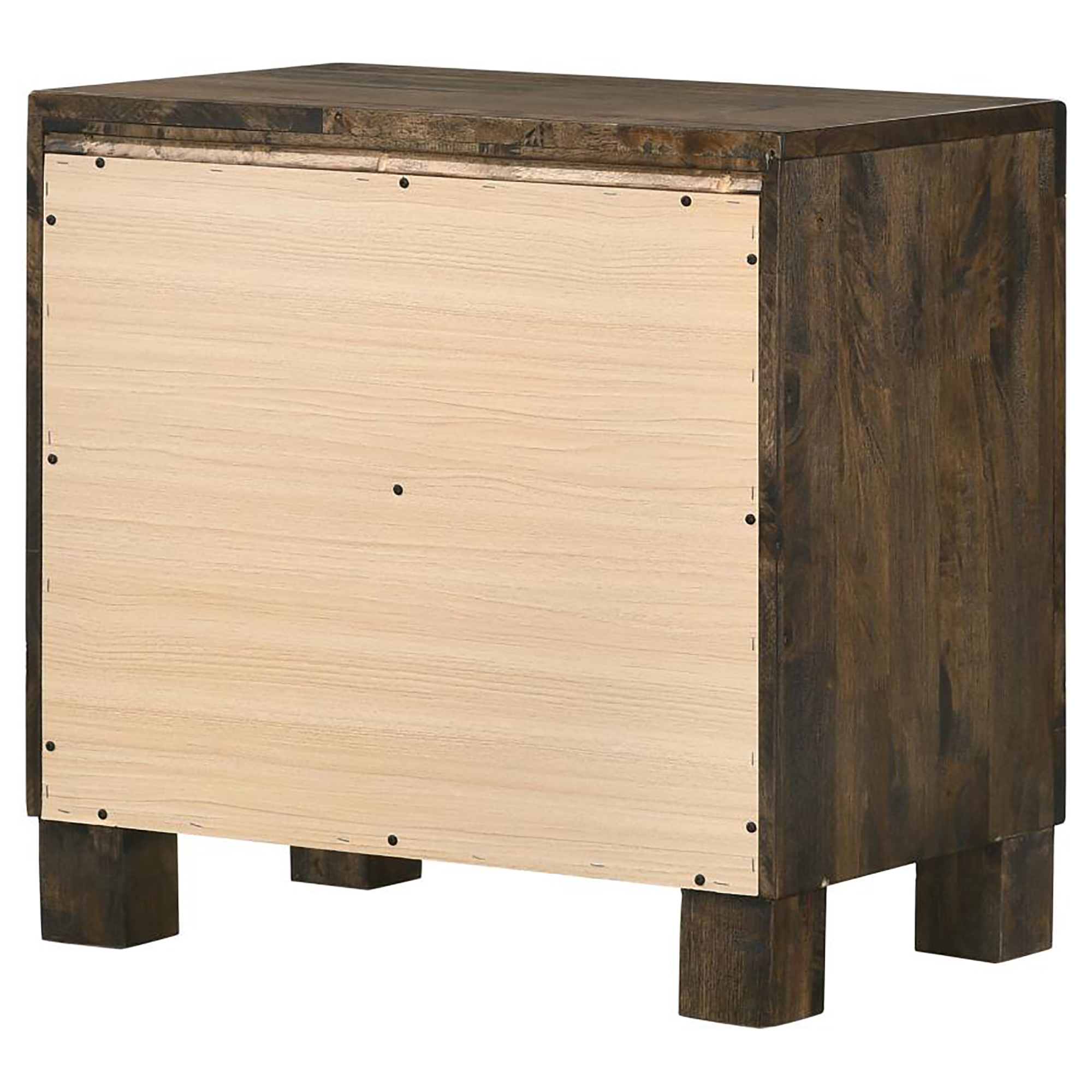 Rustic Golden Brown 2-drawer Nightstand