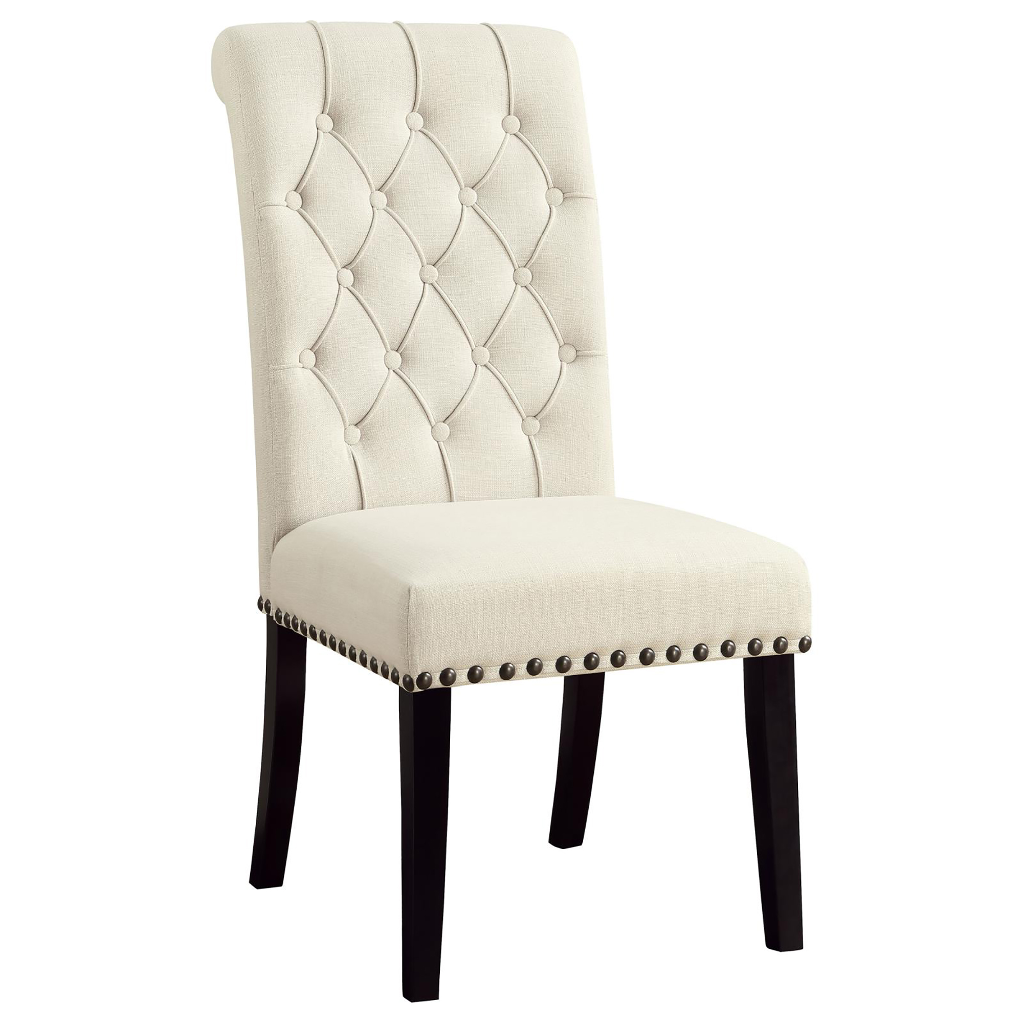 Beige Tufted Side Chairs (Set of 2)