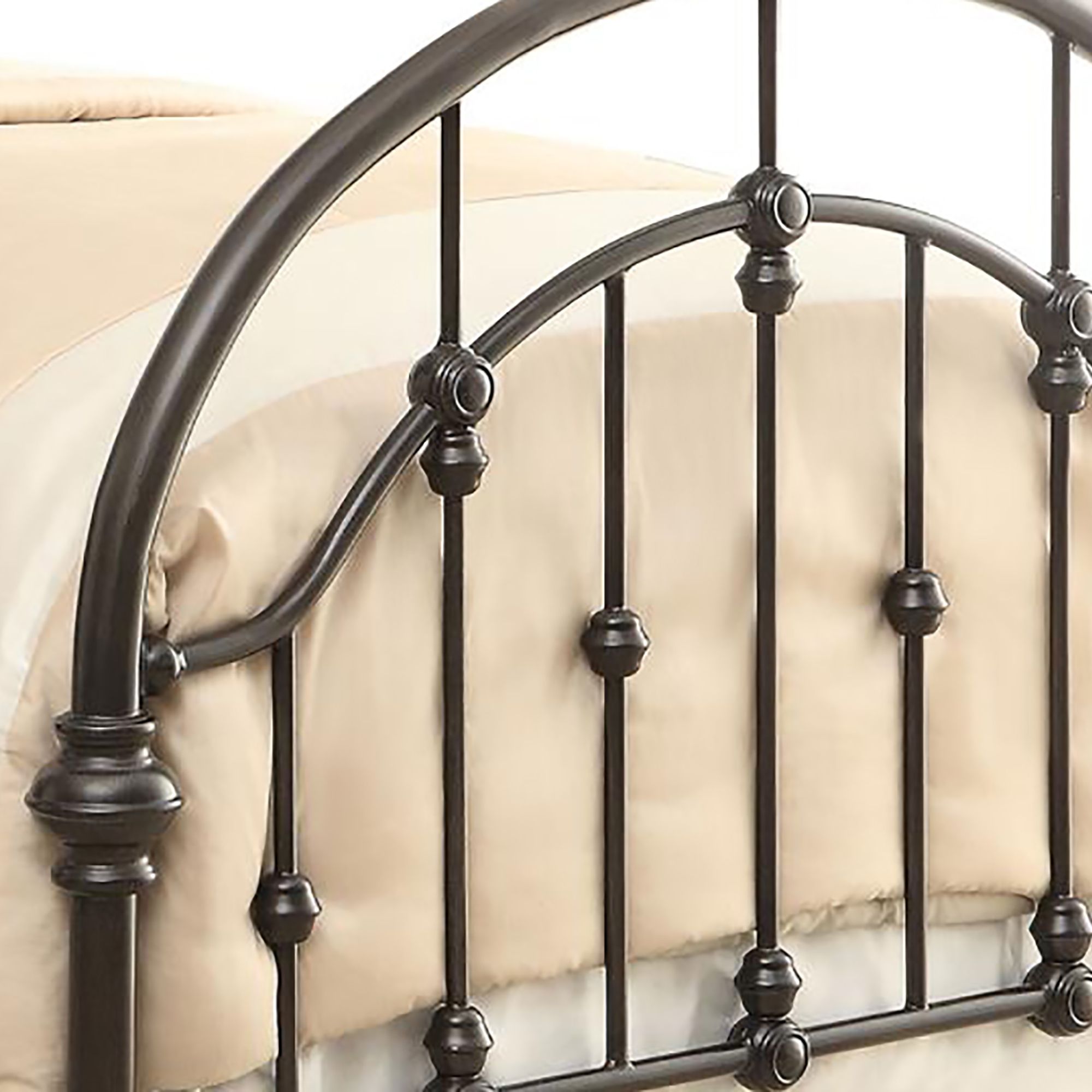 Dark Bronze Metal Twin Bed