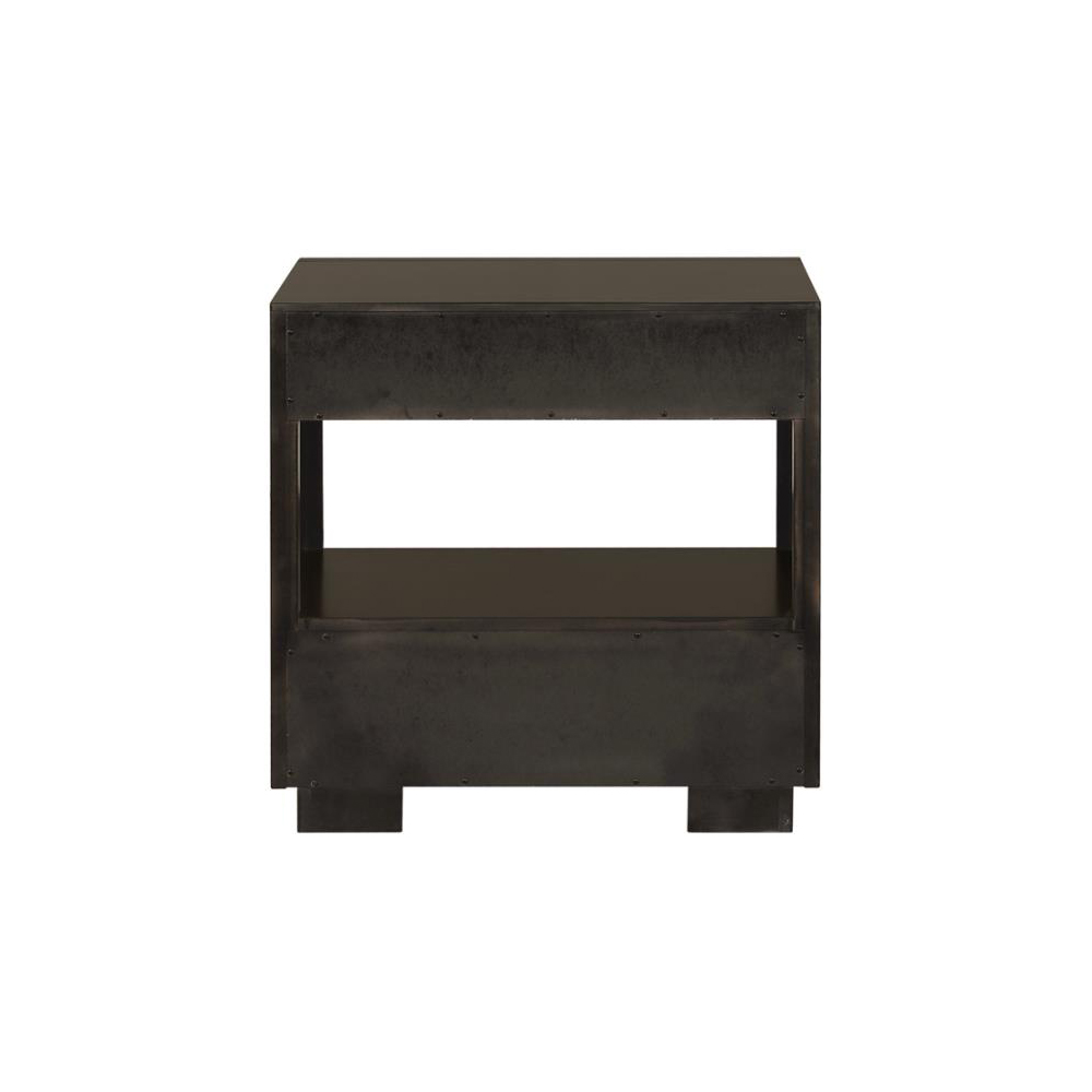 Smoked Peppercorn 2-drawer Nightstand