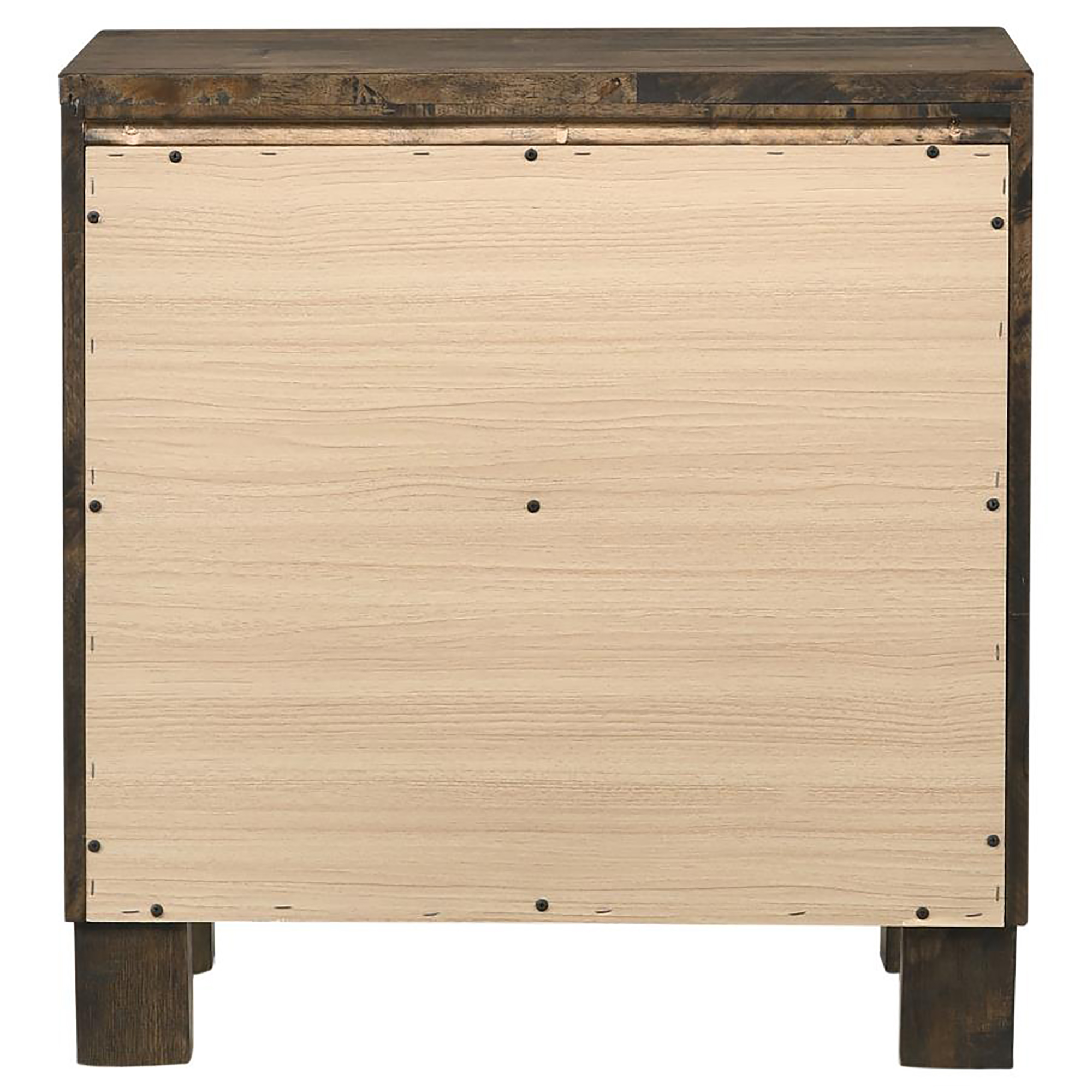 Rustic Golden Brown 2-drawer Nightstand