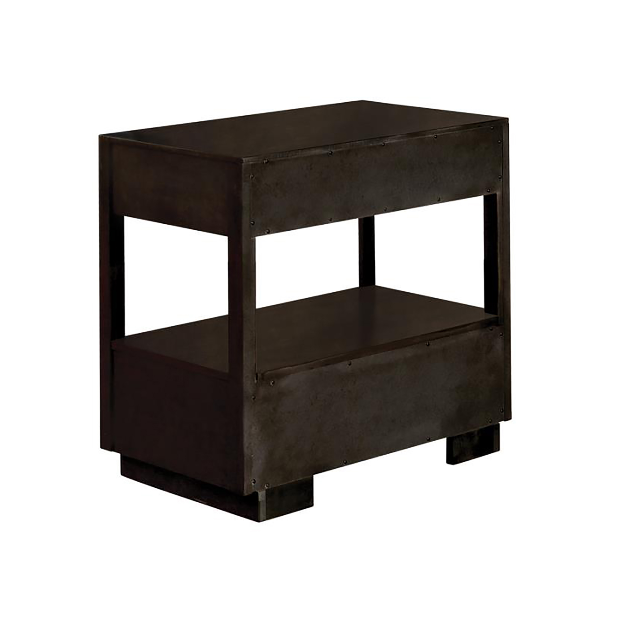 Smoked Peppercorn 2-drawer Nightstand