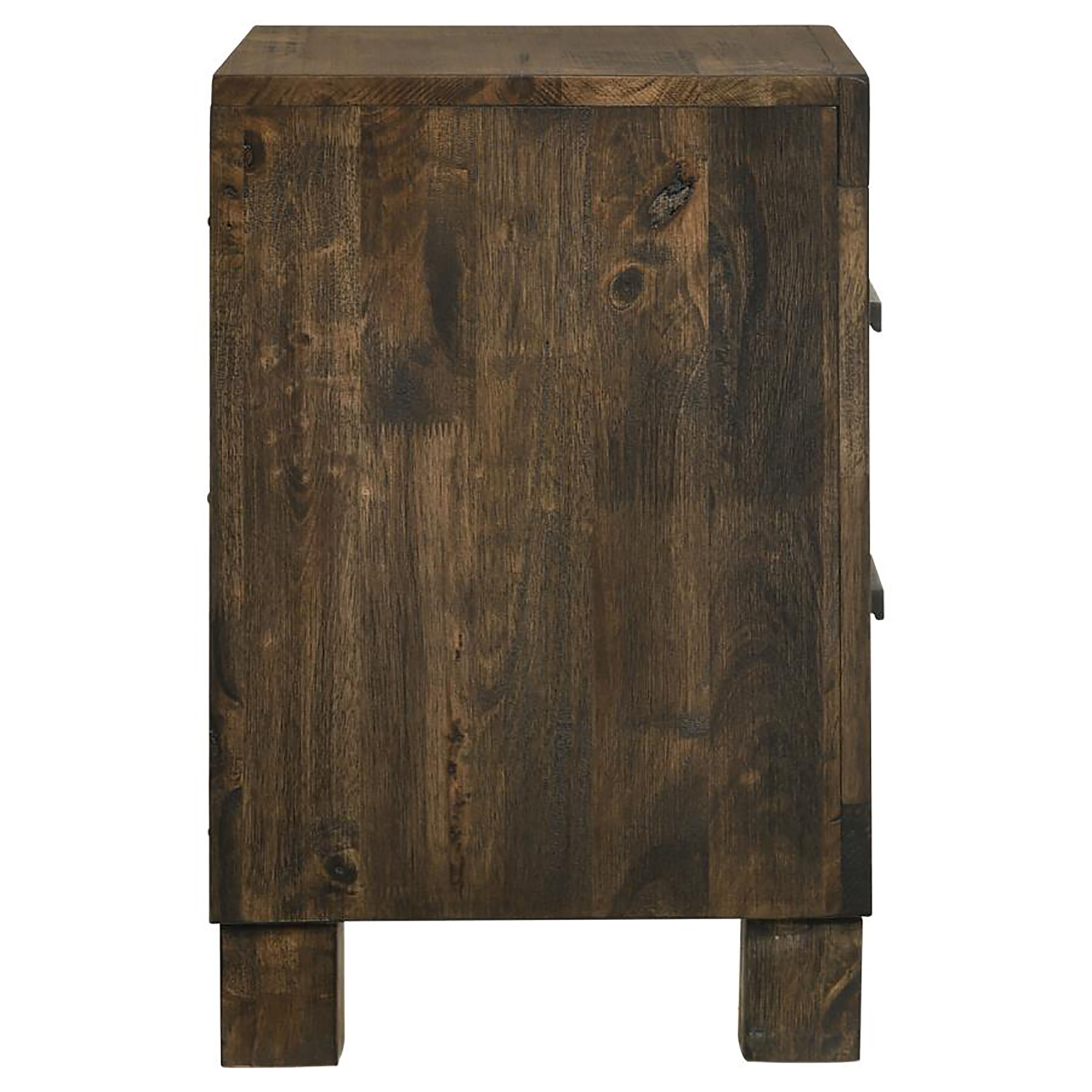 Rustic Golden Brown 2-drawer Nightstand