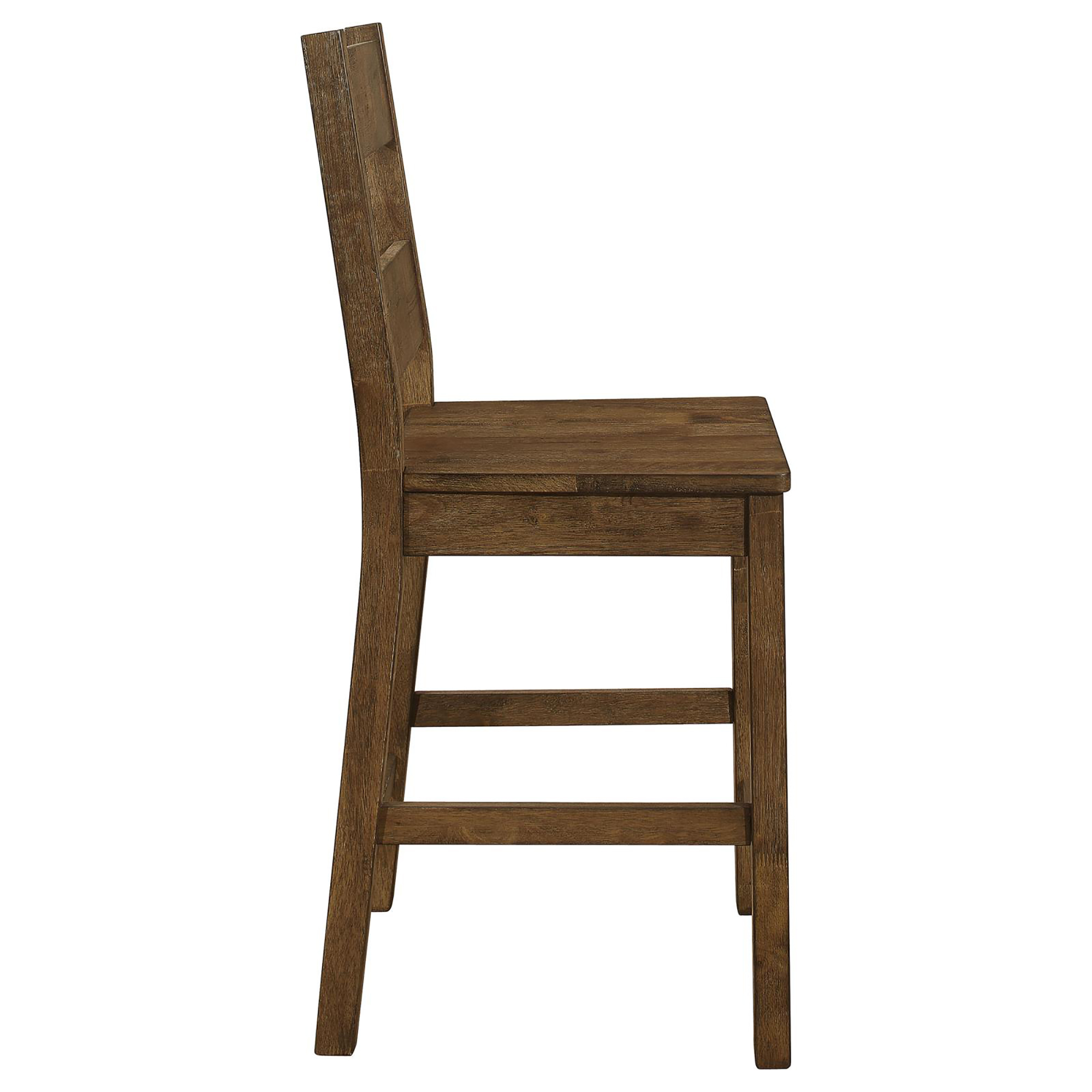 Rustic Golden Brown Ladder Back Counter Height Stools (Set of 2)