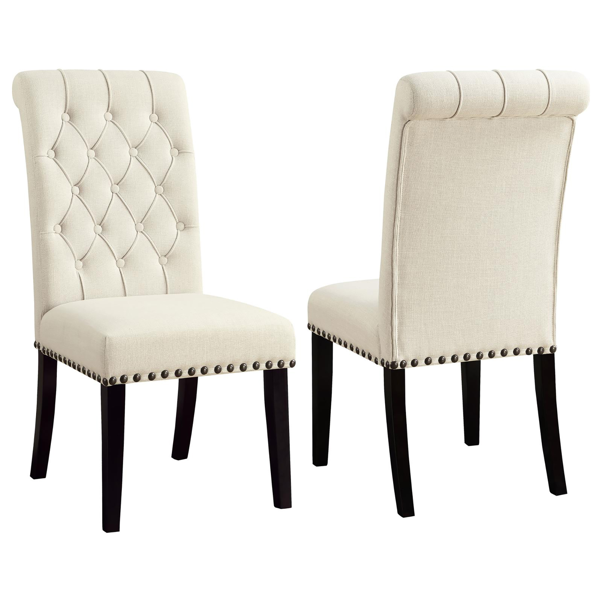 Beige Tufted Side Chairs (Set of 2)