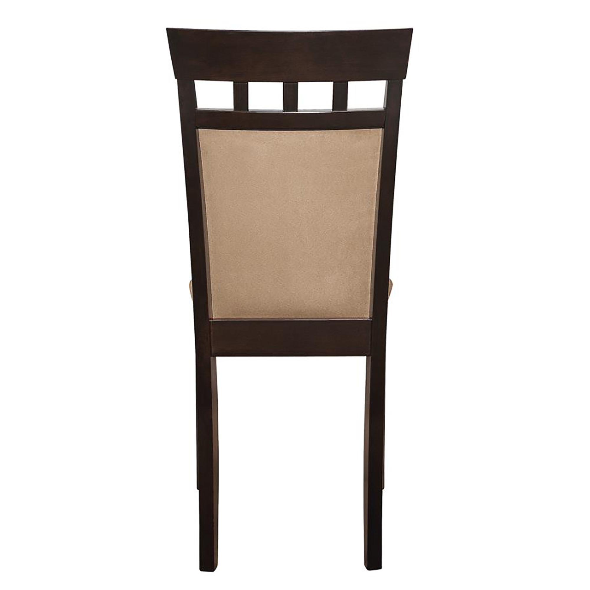 Beige and Cappuccino Upholstered Side Chairs (Set of 2)