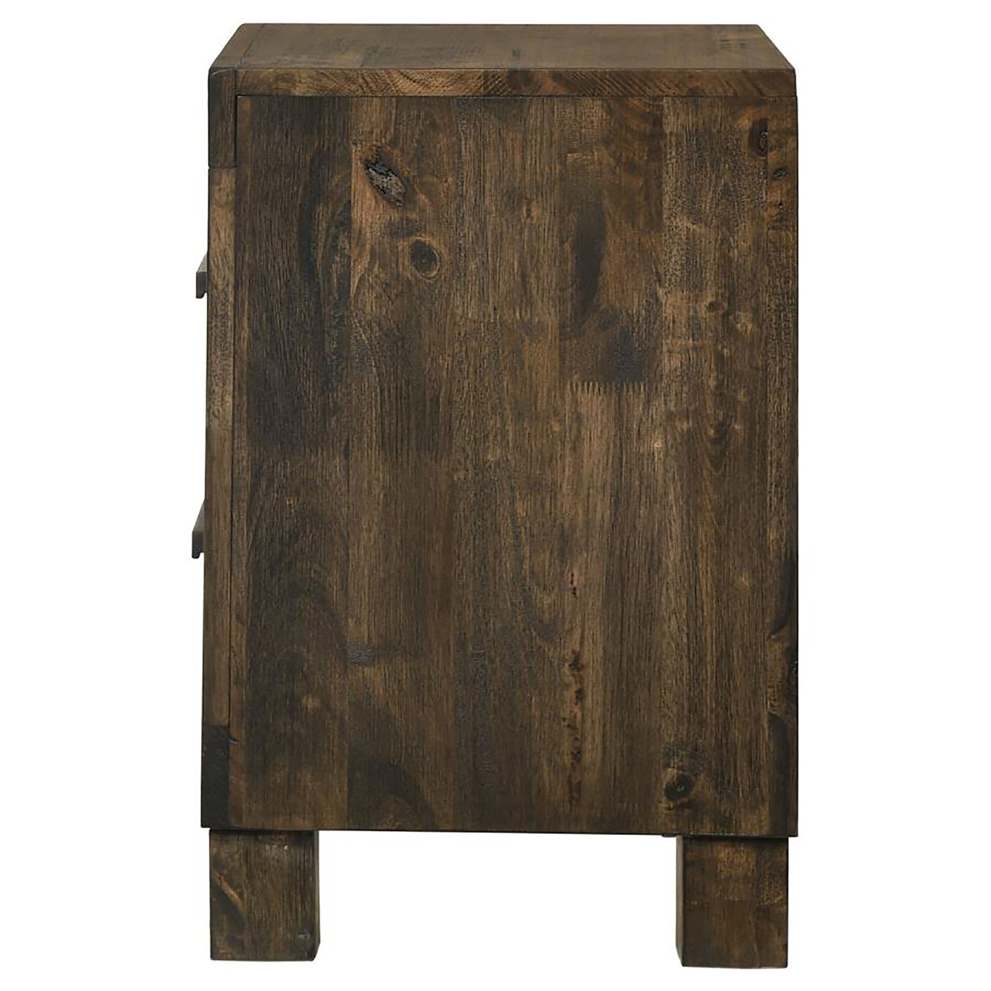 Rustic Golden Brown 2-drawer Nightstand