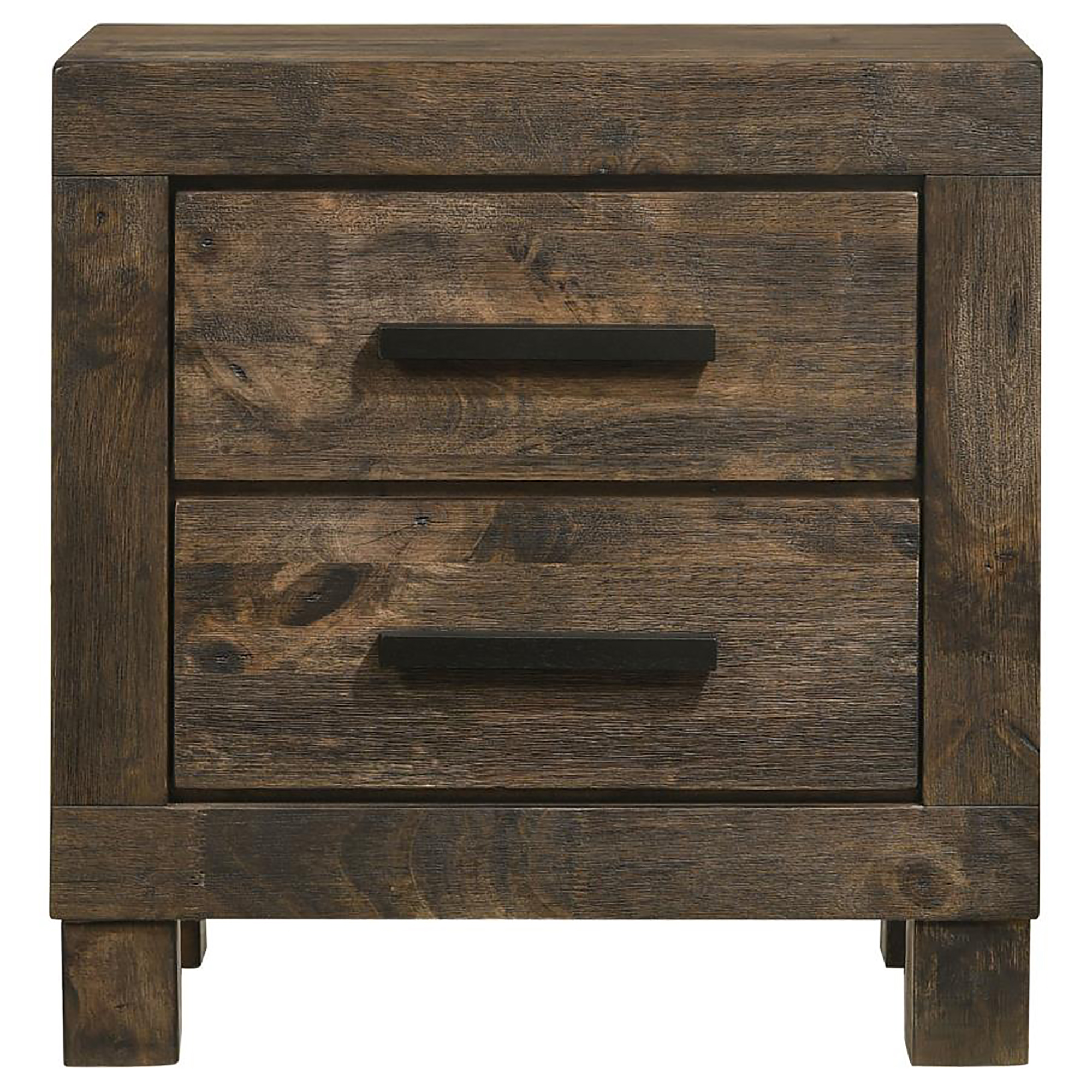 Rustic Golden Brown 2-drawer Nightstand