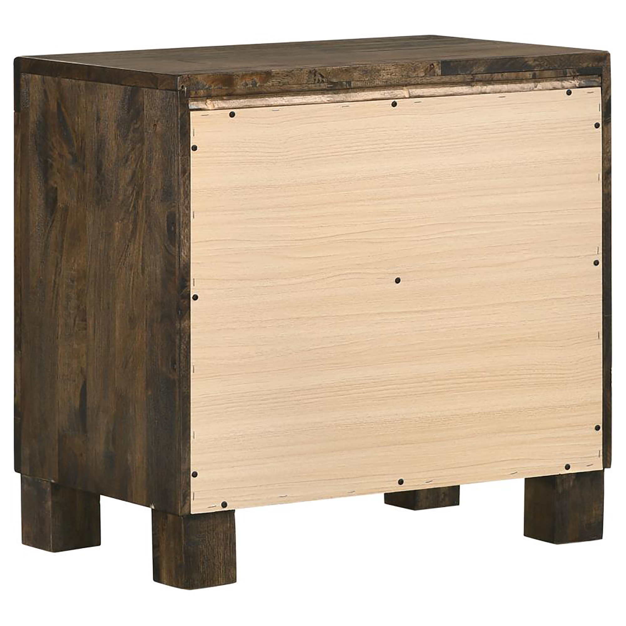 Rustic Golden Brown 2-drawer Nightstand