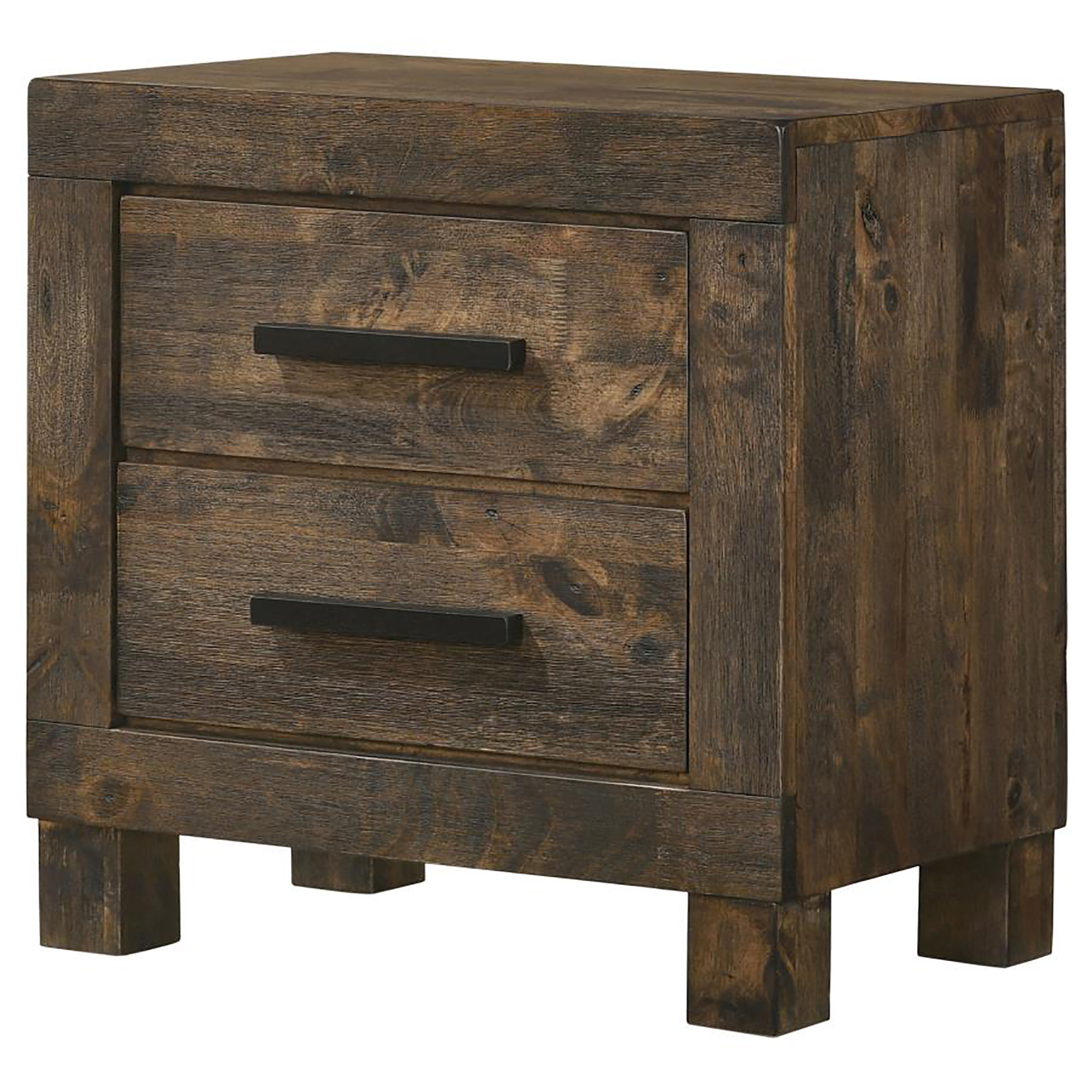 Rustic Golden Brown 2-drawer Nightstand