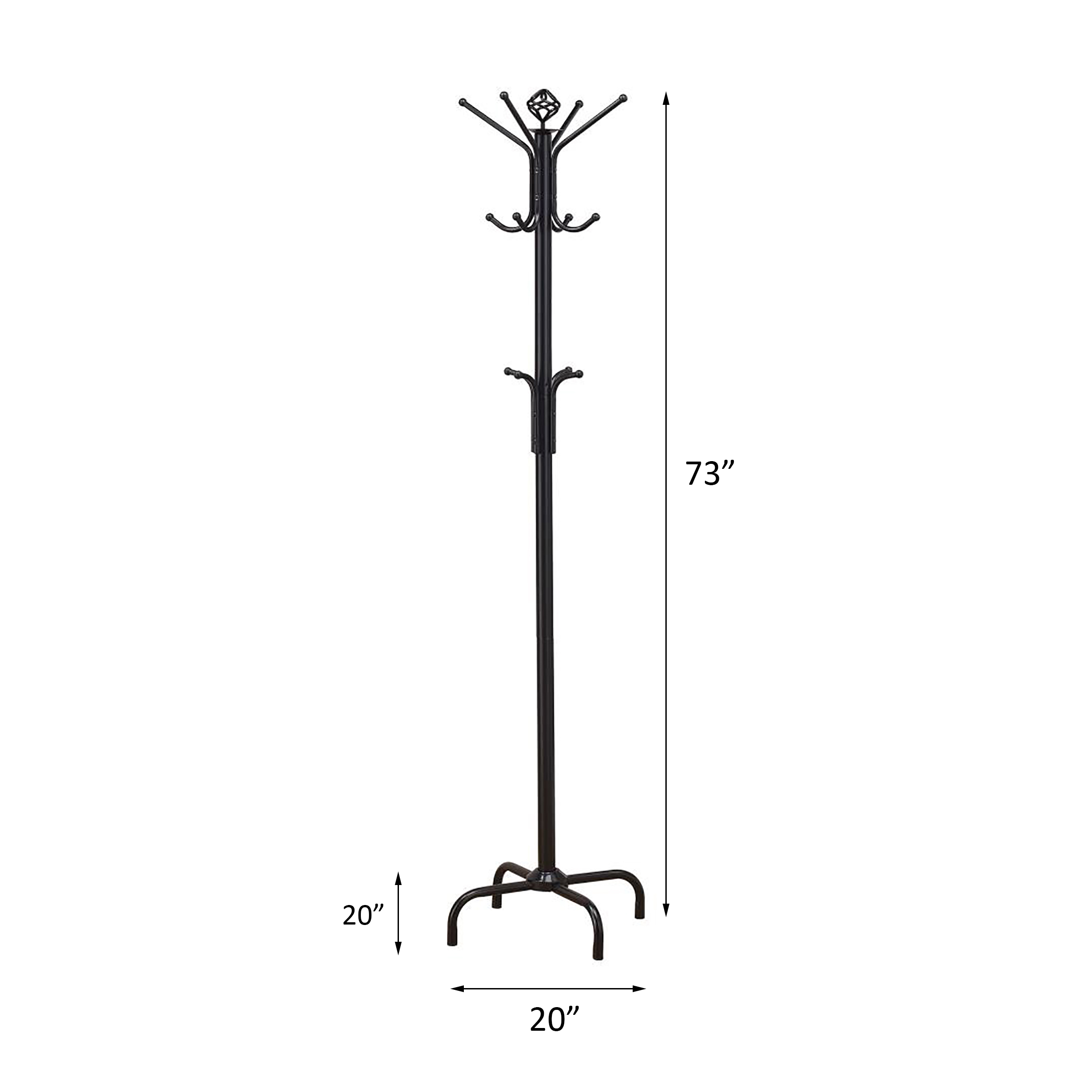 Black Metal Coat Rack