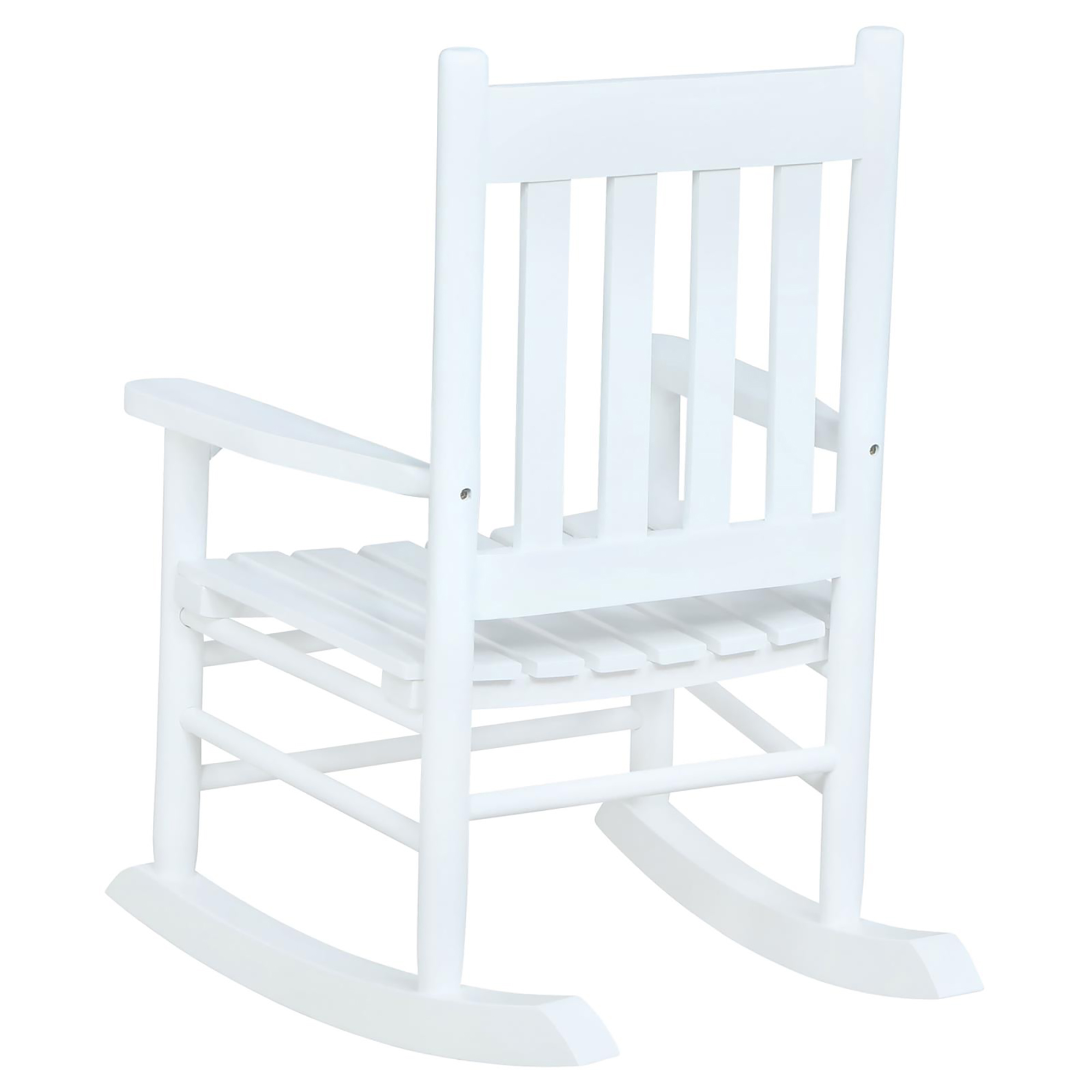 White Slat Back Youth Rocking Chair