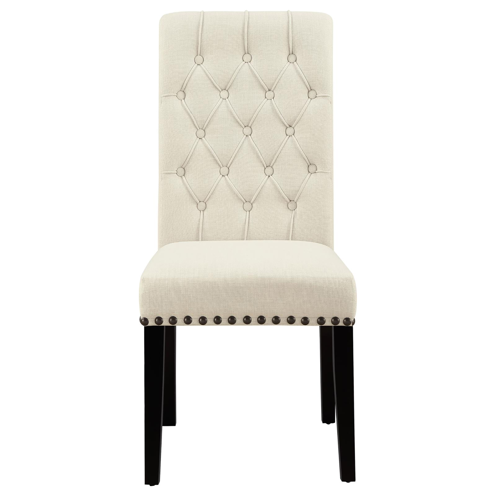 Beige Tufted Side Chairs (Set of 2)