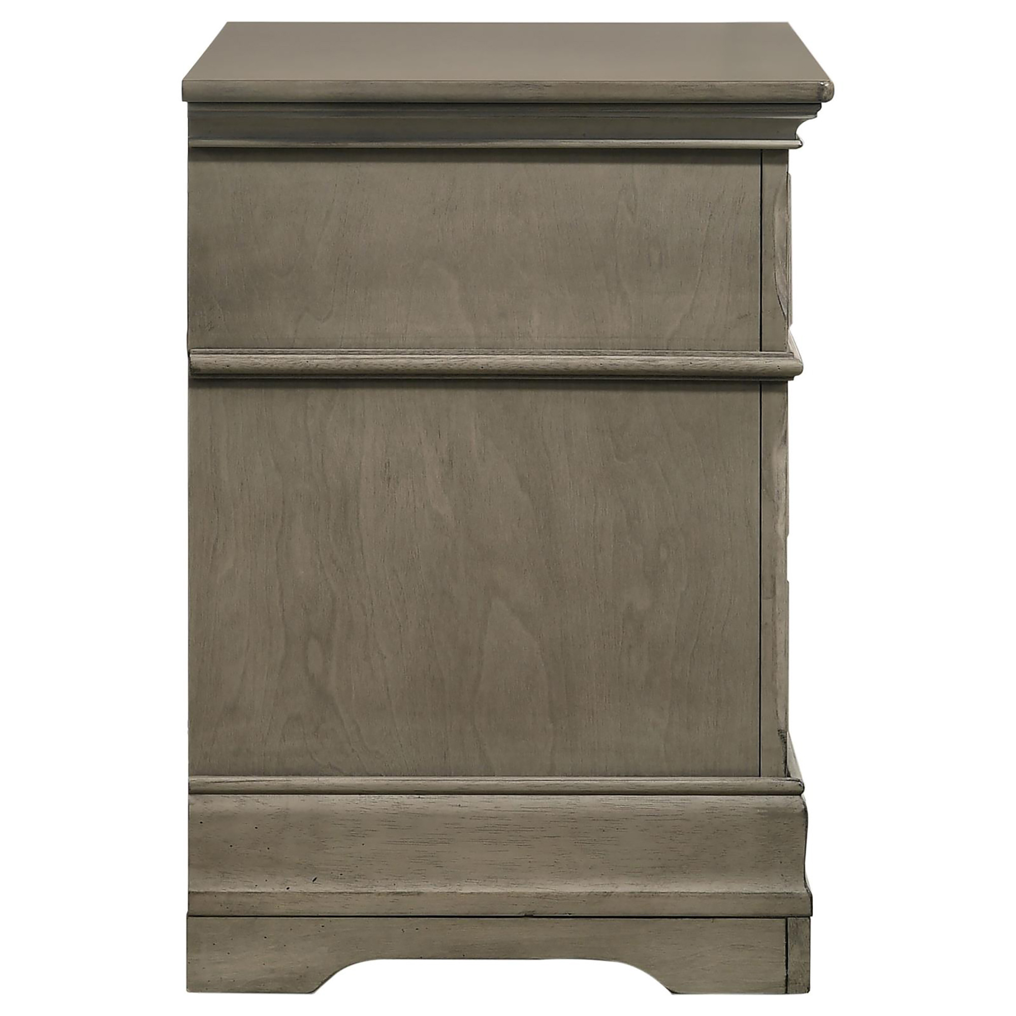 Wheat Rectangular 3-Drawer Nightstand