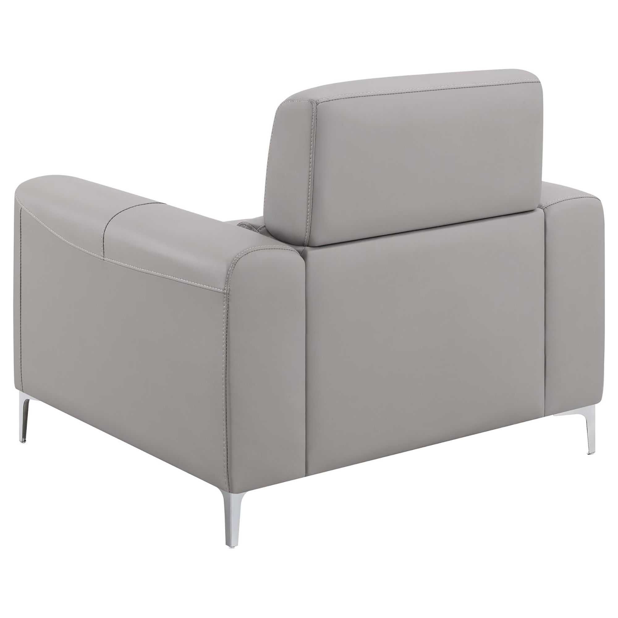 Taupe Track Arm Upholstered Chair