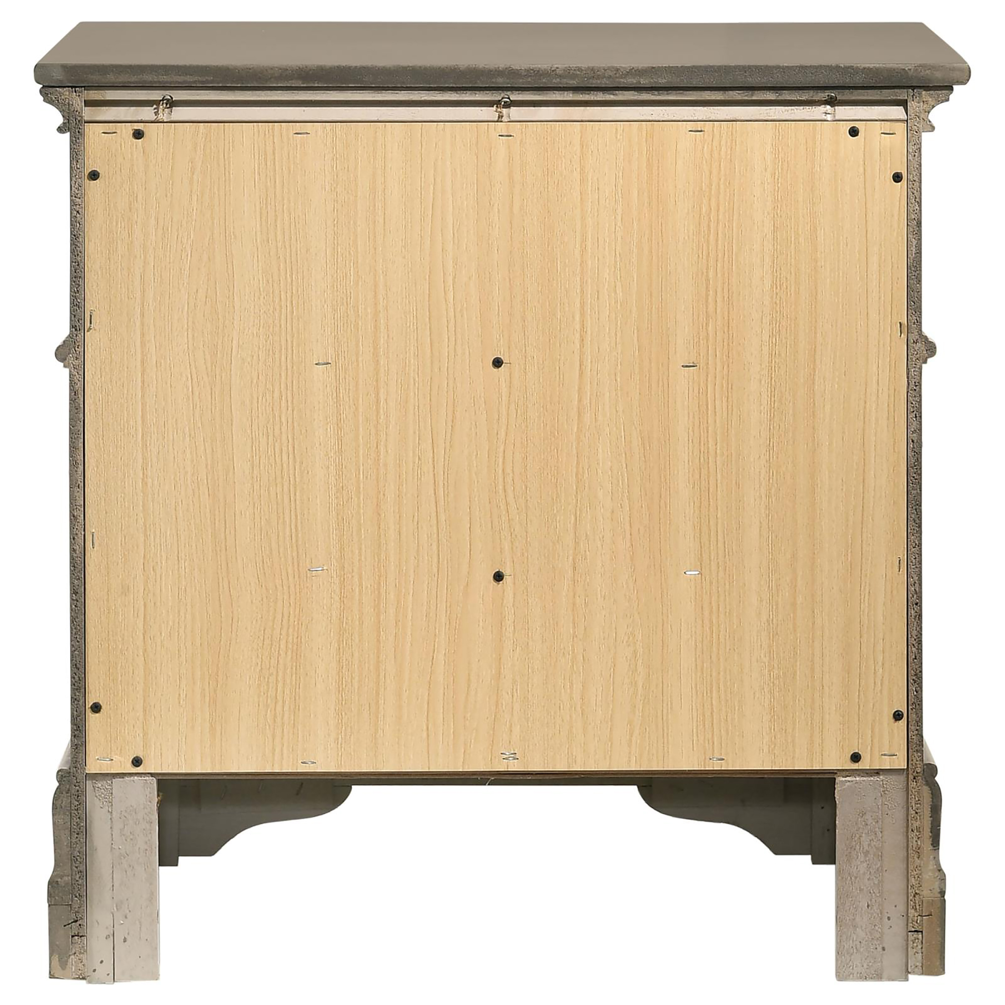 Wheat Rectangular 3-Drawer Nightstand