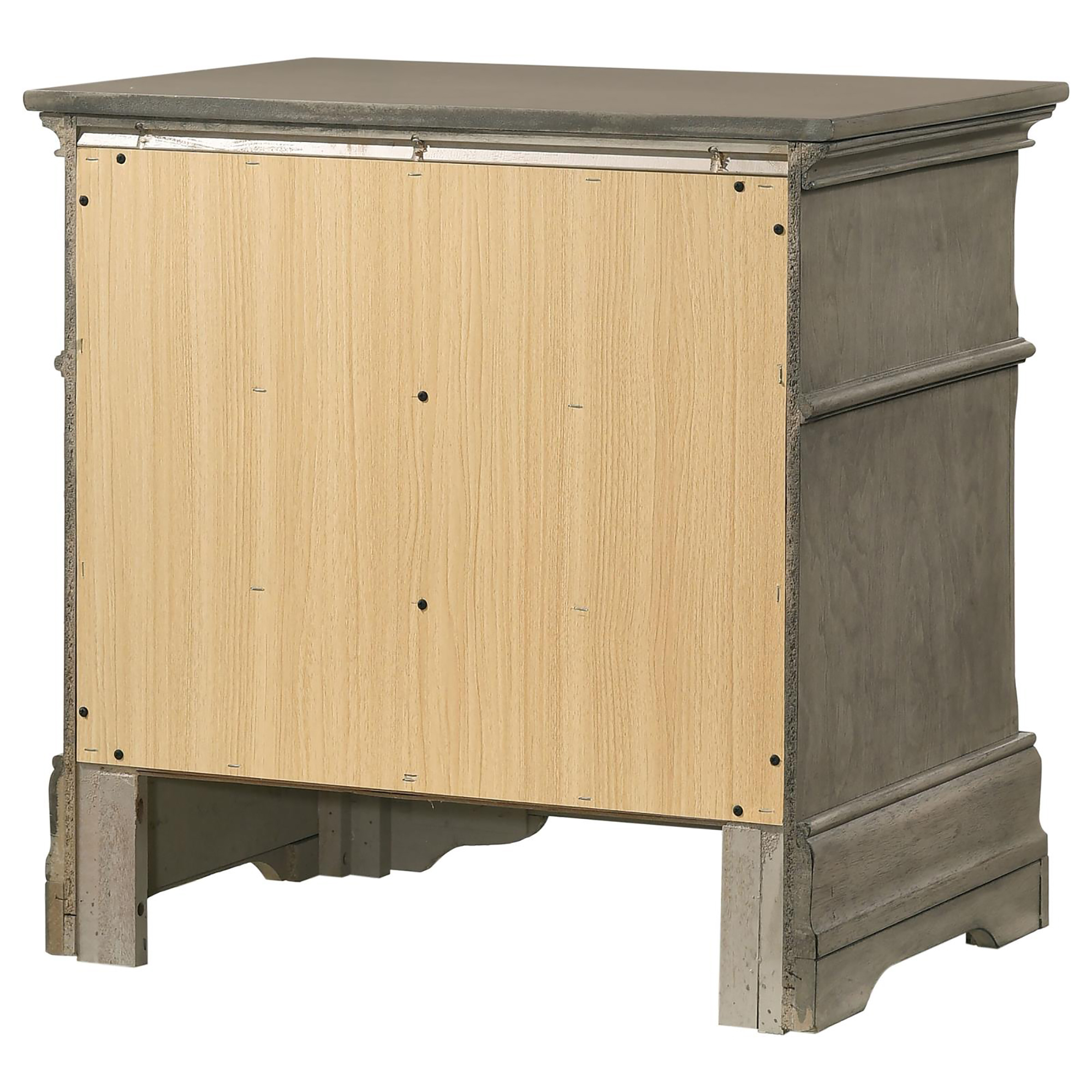 Wheat Rectangular 3-Drawer Nightstand