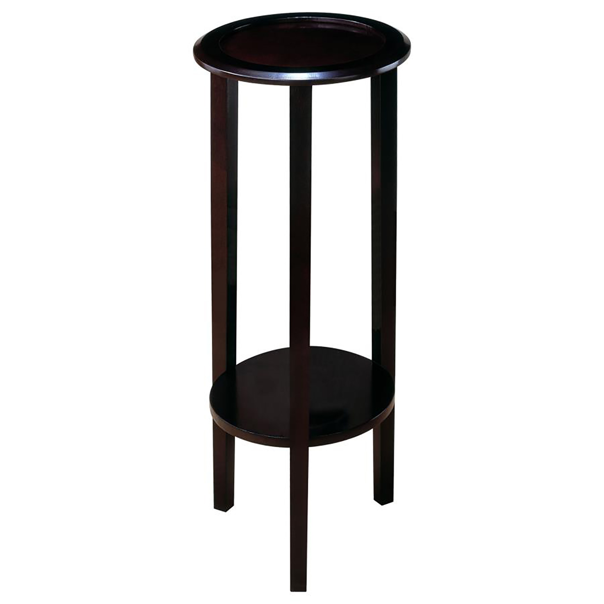 Espresso Round Accent Table